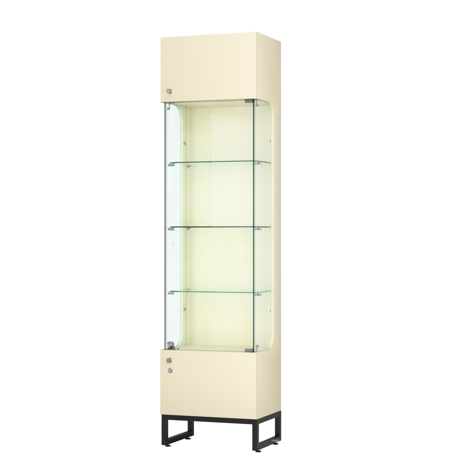 Витрина Монти №1-С Крем Вайс