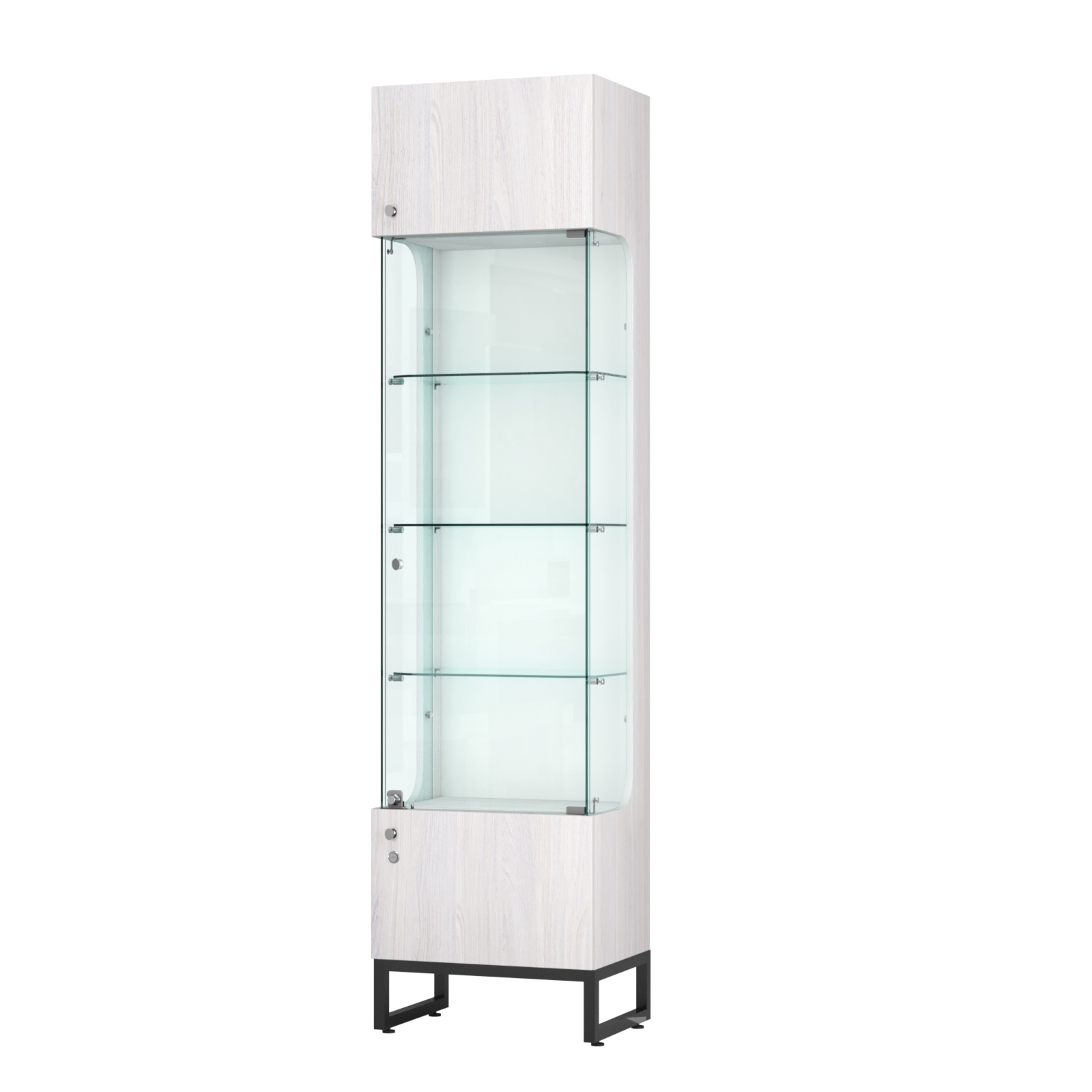 Витрина Монти №1-С Ясень Анкор светлый