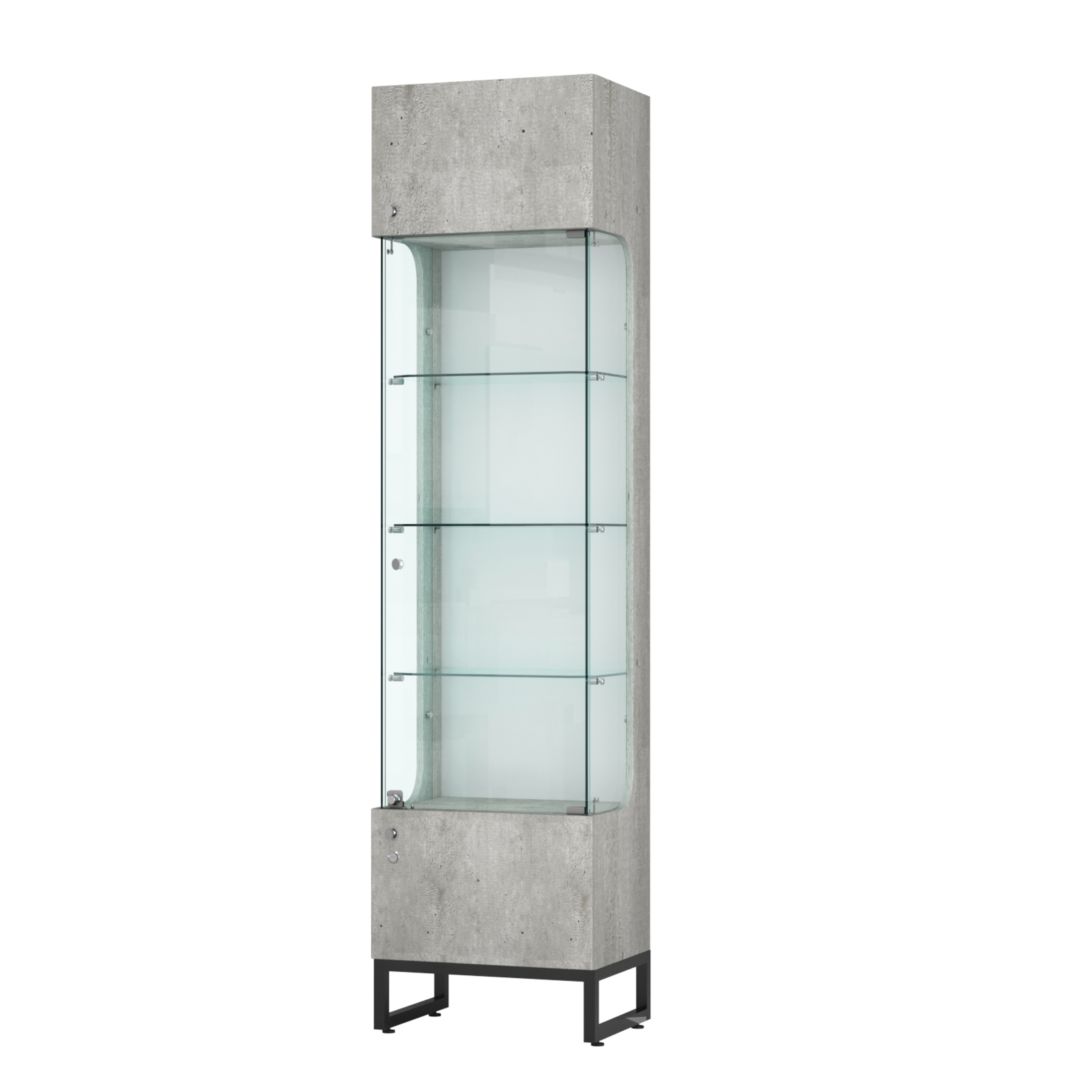 Витрина Монти №1-С Метрополитан Грей