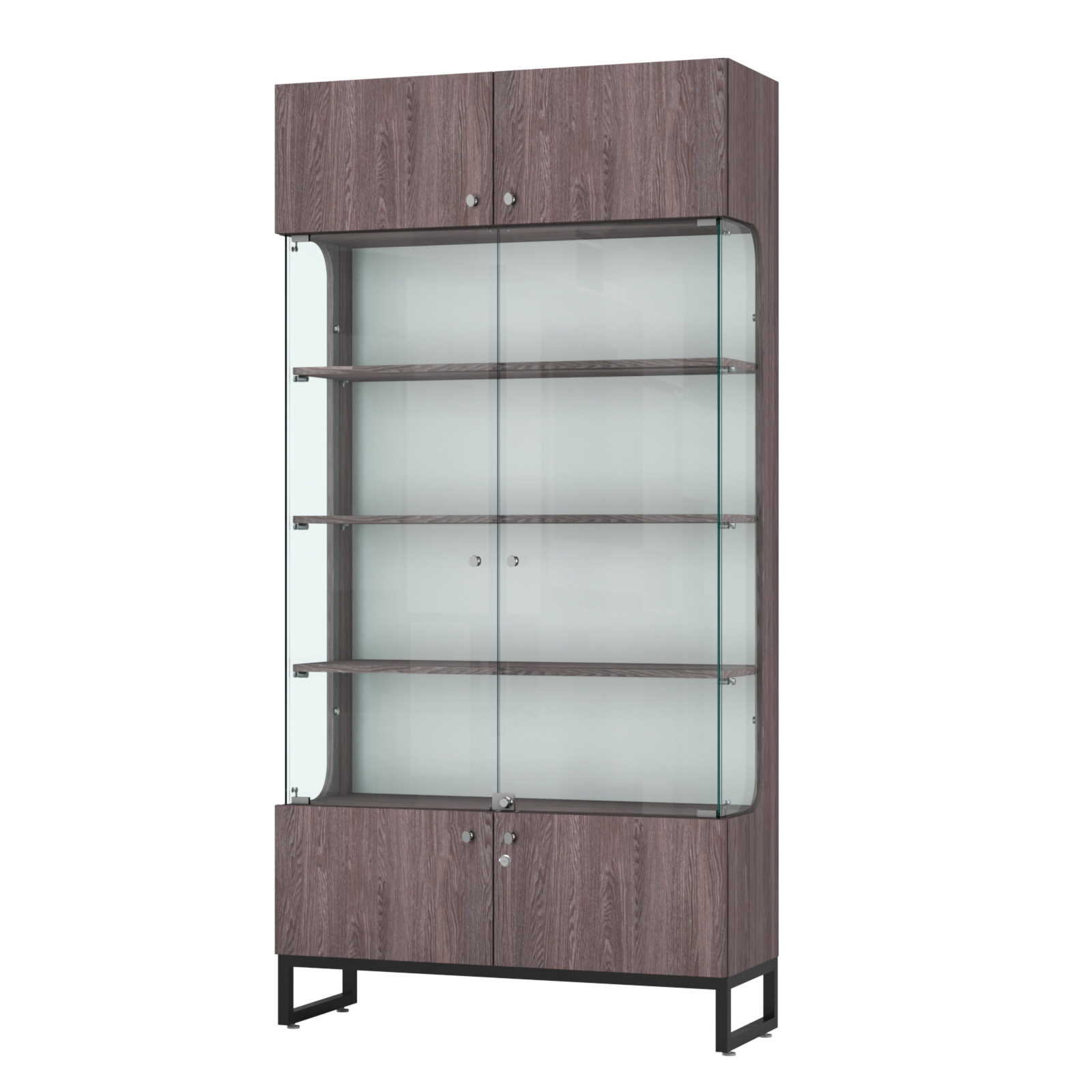 Витрина Монти №2 Ясень Анкор темный