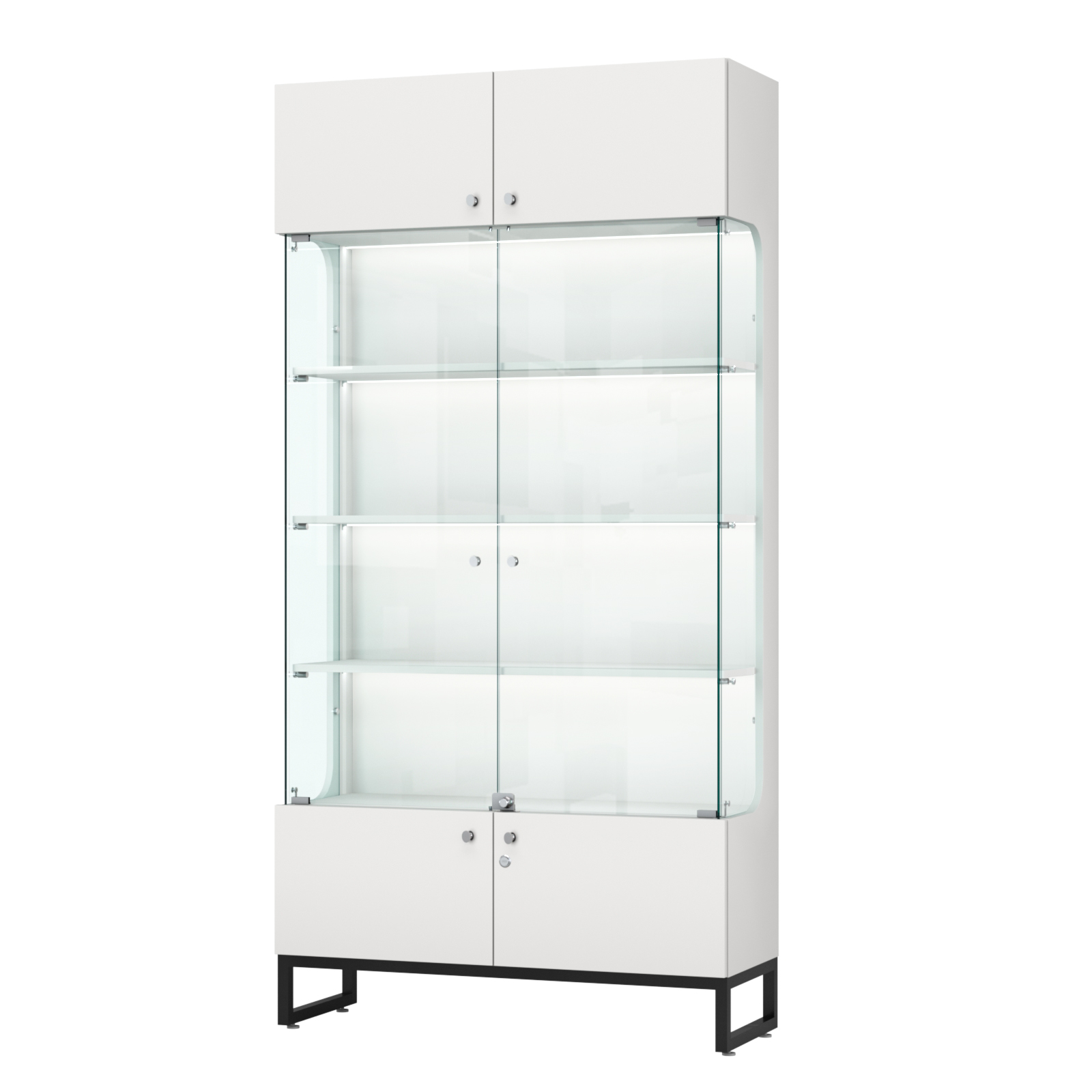 Витрина Монти №2-П Белый