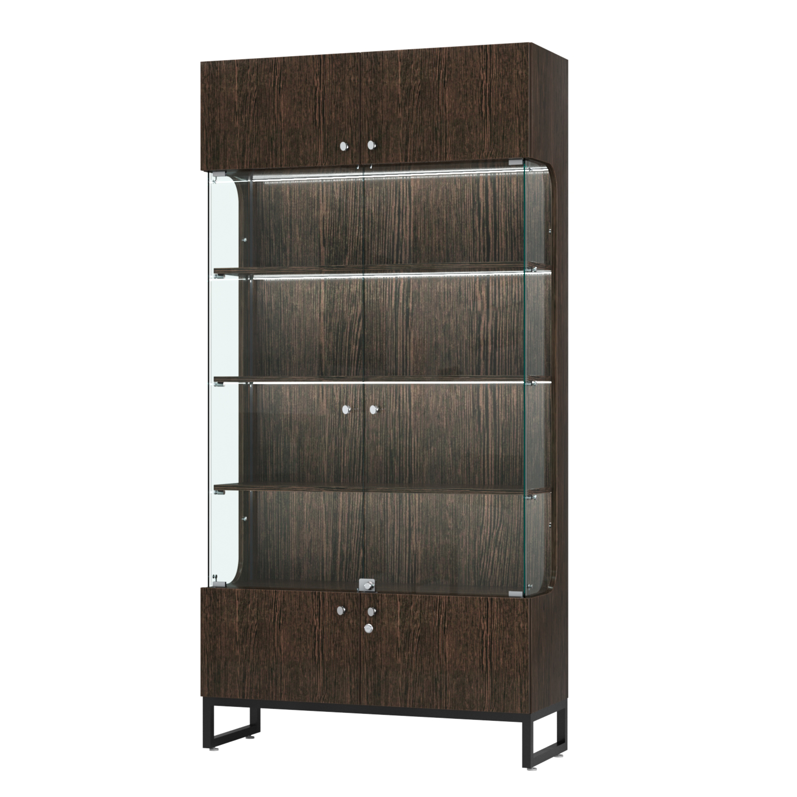 Витрина Монти №2-П Дуб Венге