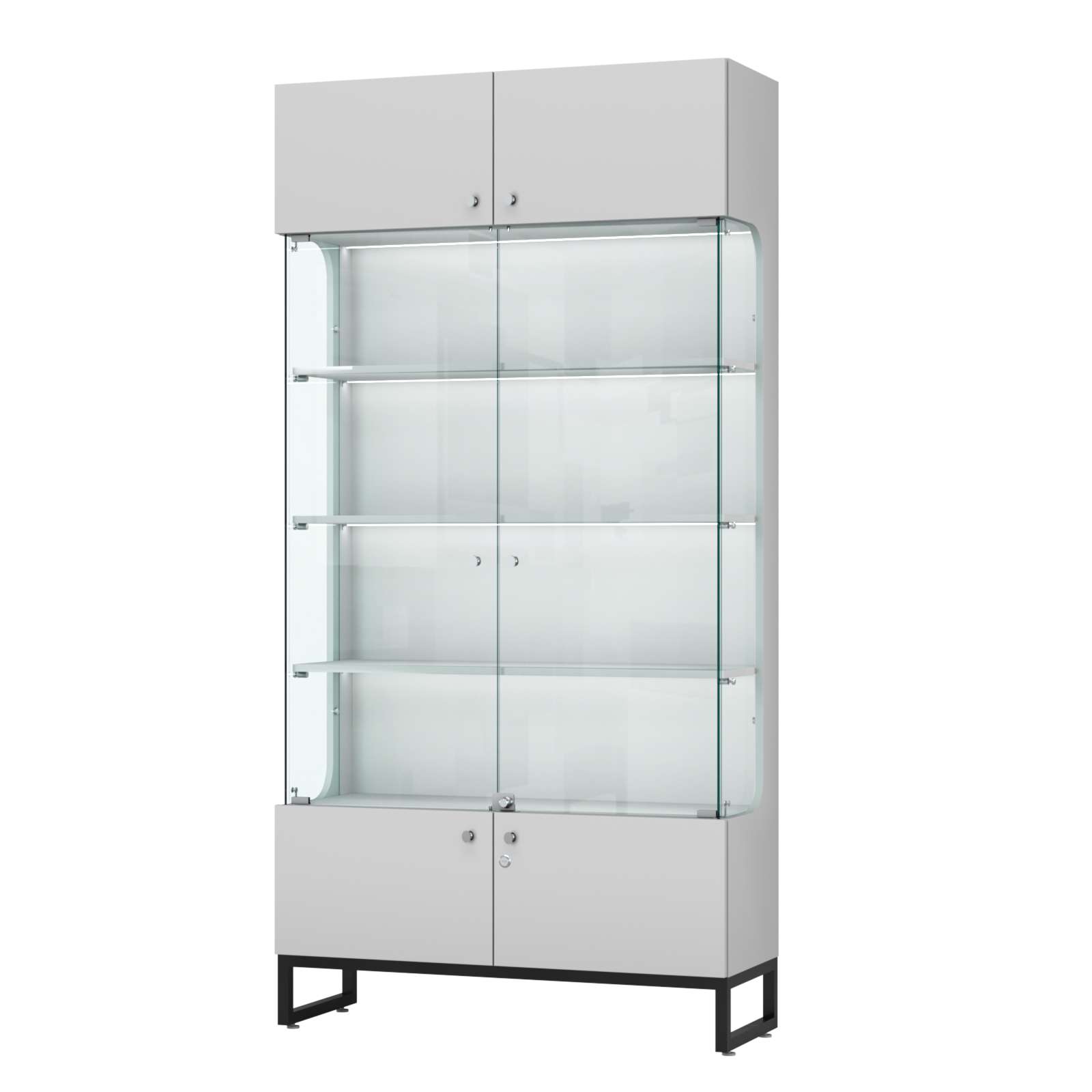 Витрина Монти №2-П Серый