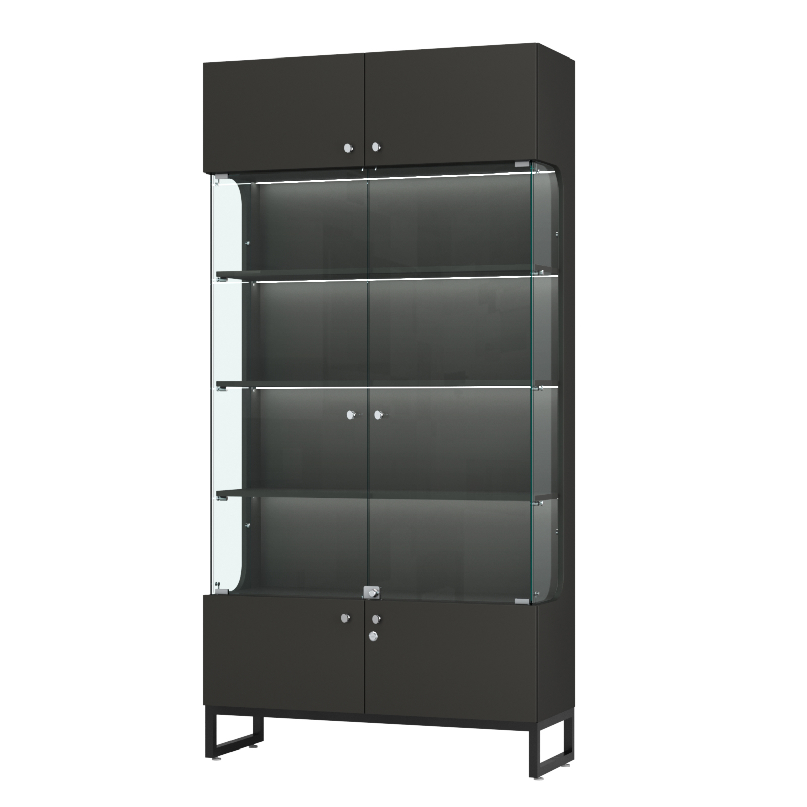 Витрина Монти №2-П Черный