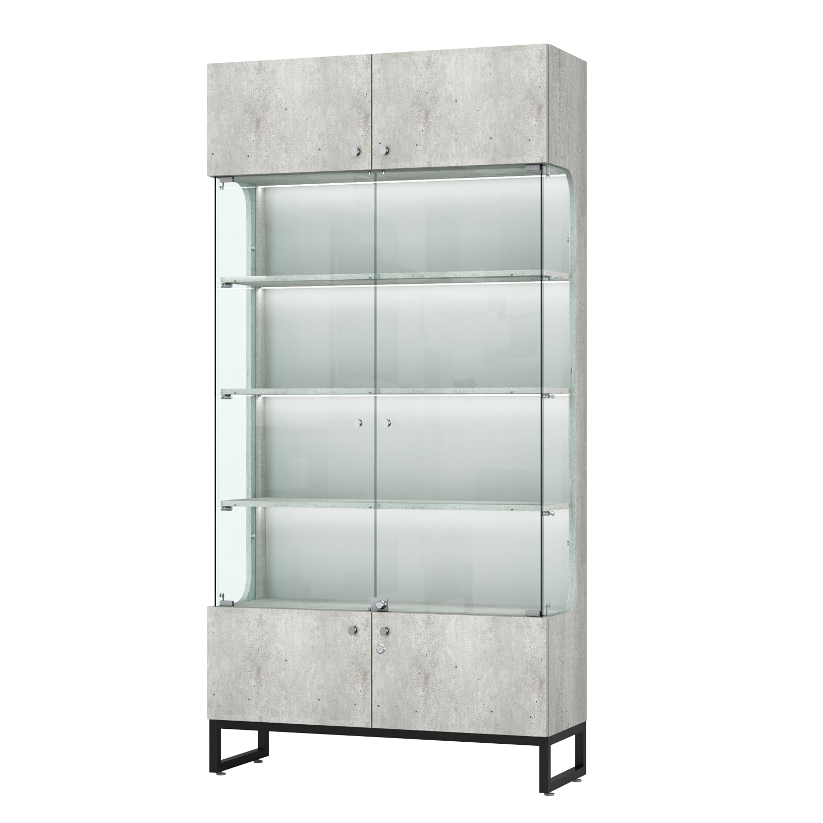 Витрина Монти №2-П Метрополитан Грей