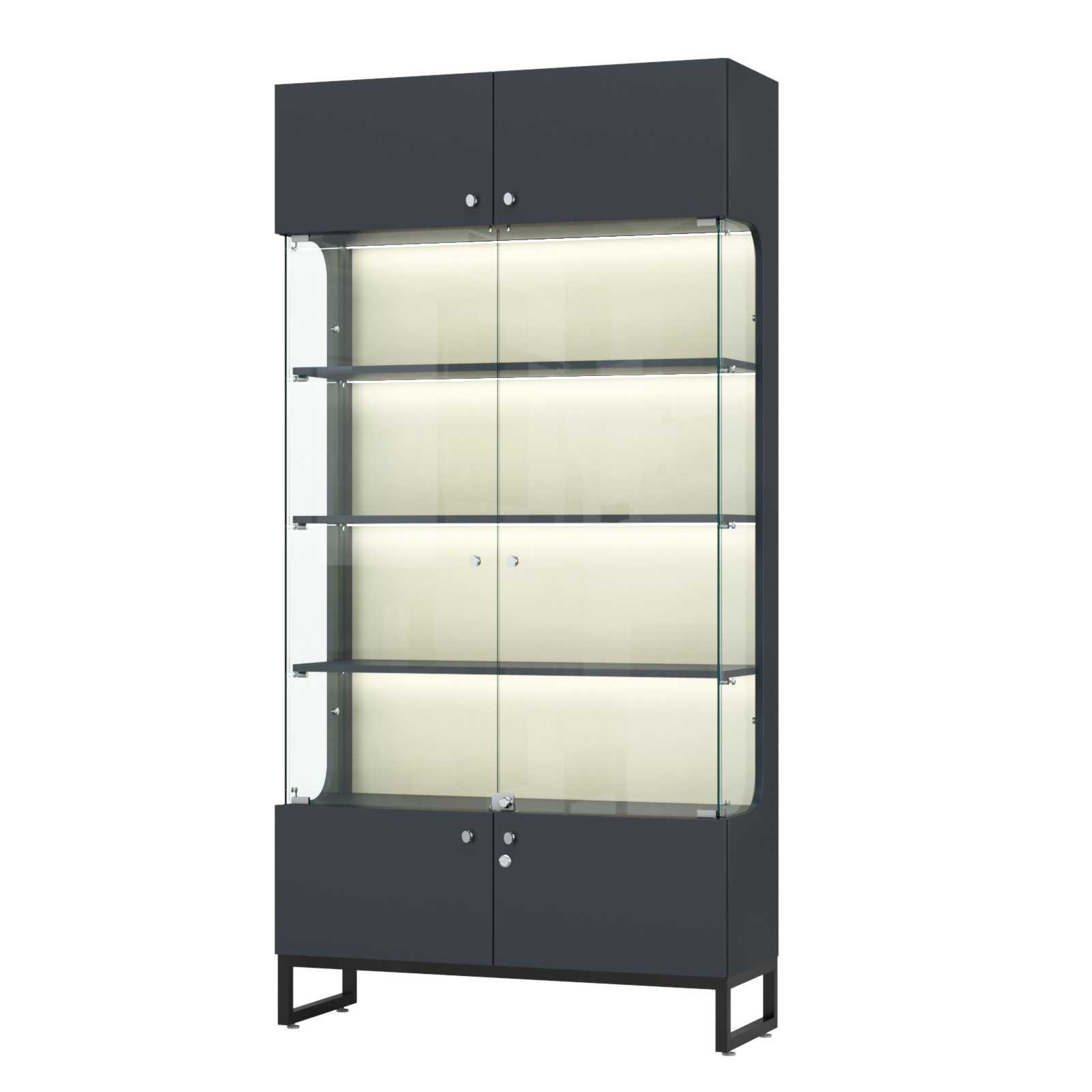 Витрина Монти №2-П Антрацит