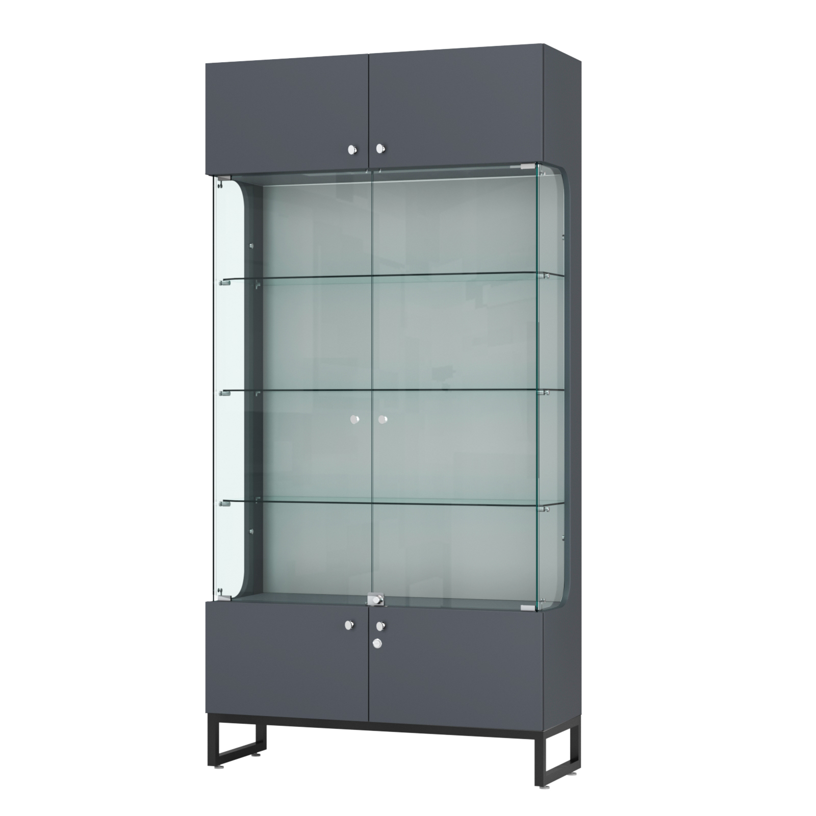 Витрина Монти №2-С Темно-Серый