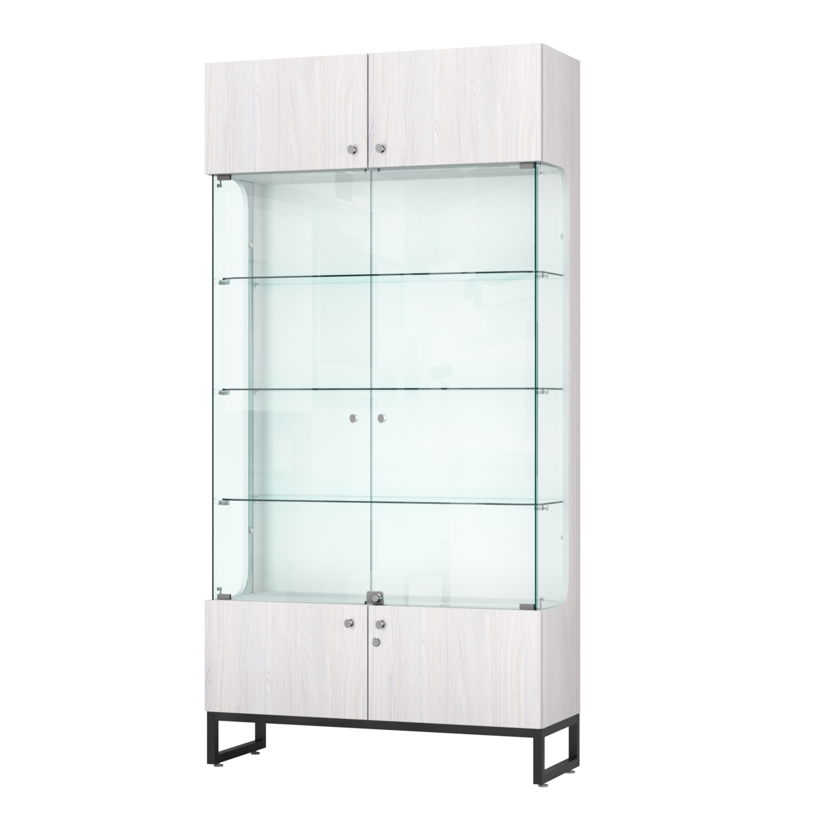 Витрина Монти №2-С Ясень Анкор светлый