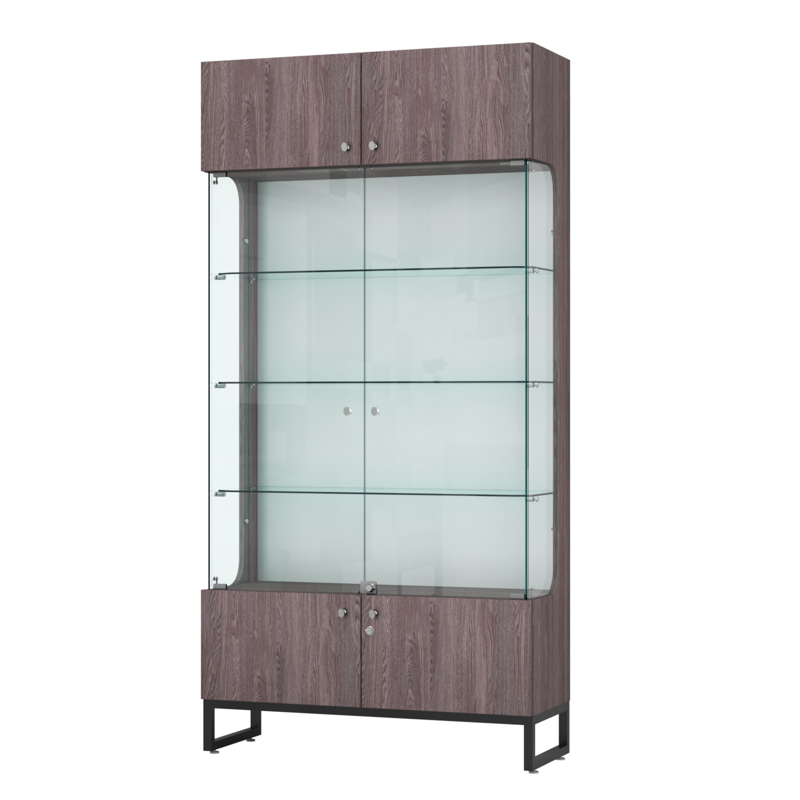 Витрина Монти №2-С Ясень Анкор темный