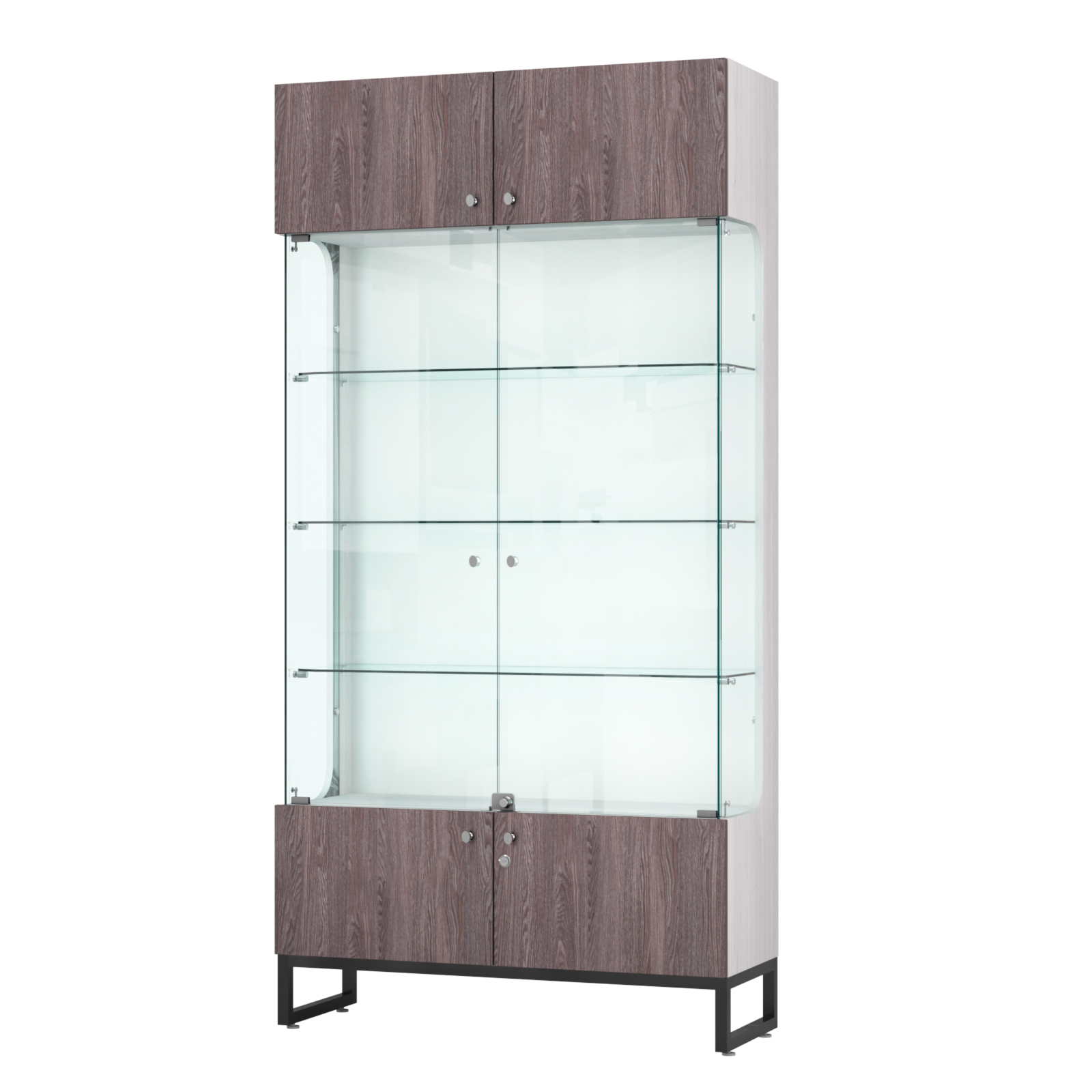 Витрина Монти №2-С Ясень Анкор светлый + Ясень Анкор темный