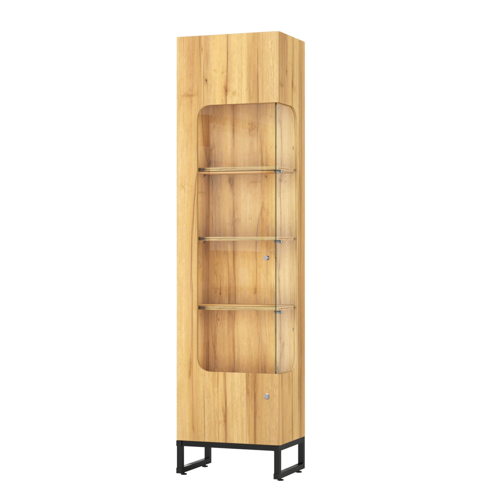 Витрина Монти №3 правая Дуб Золотистый