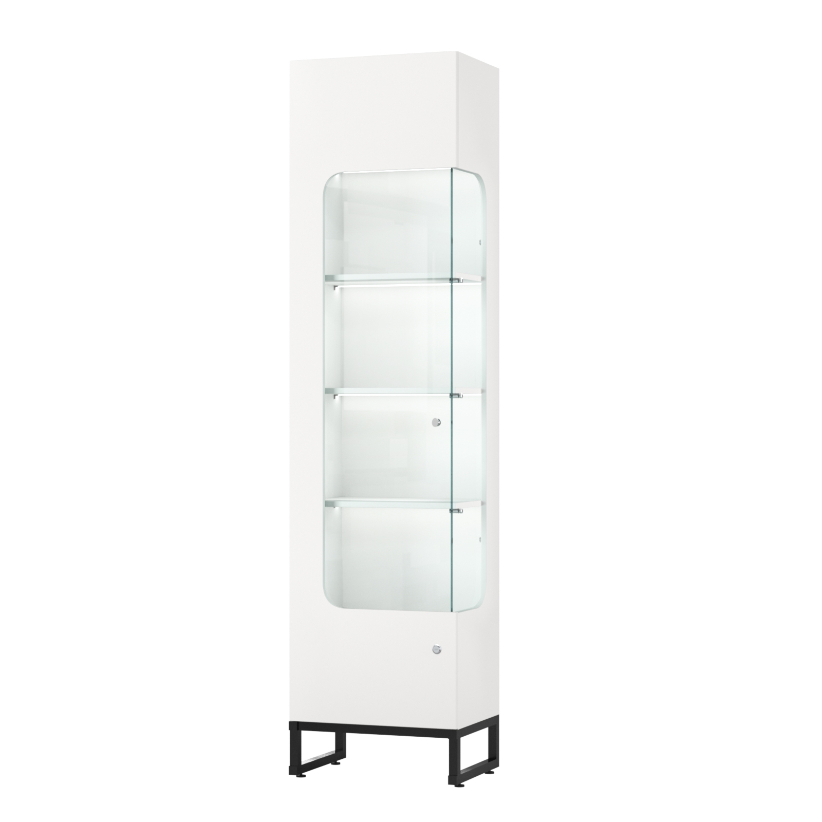 Витрина Монти №3-П правая Белый