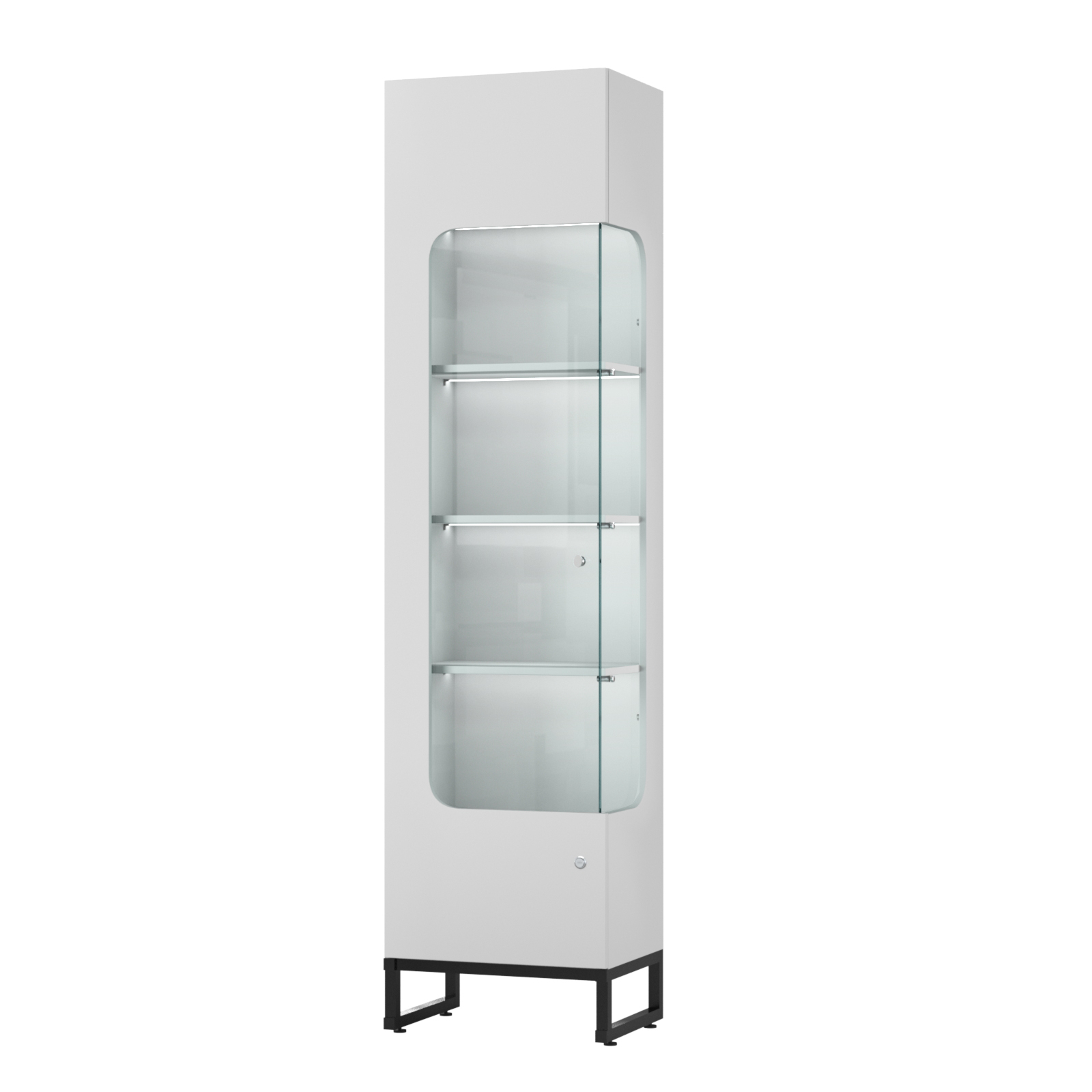 Витрина Монти №3-П правая Серый