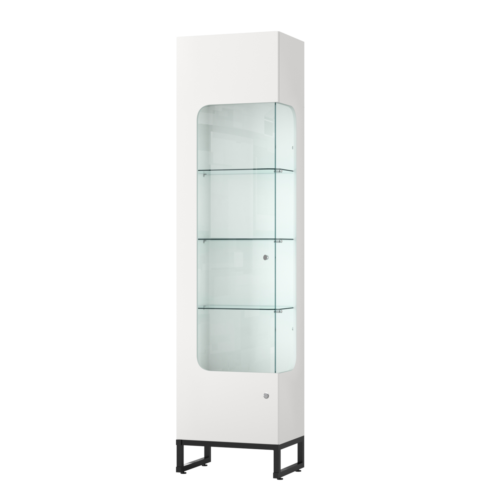 Витрина Монти №3-С правая Белый