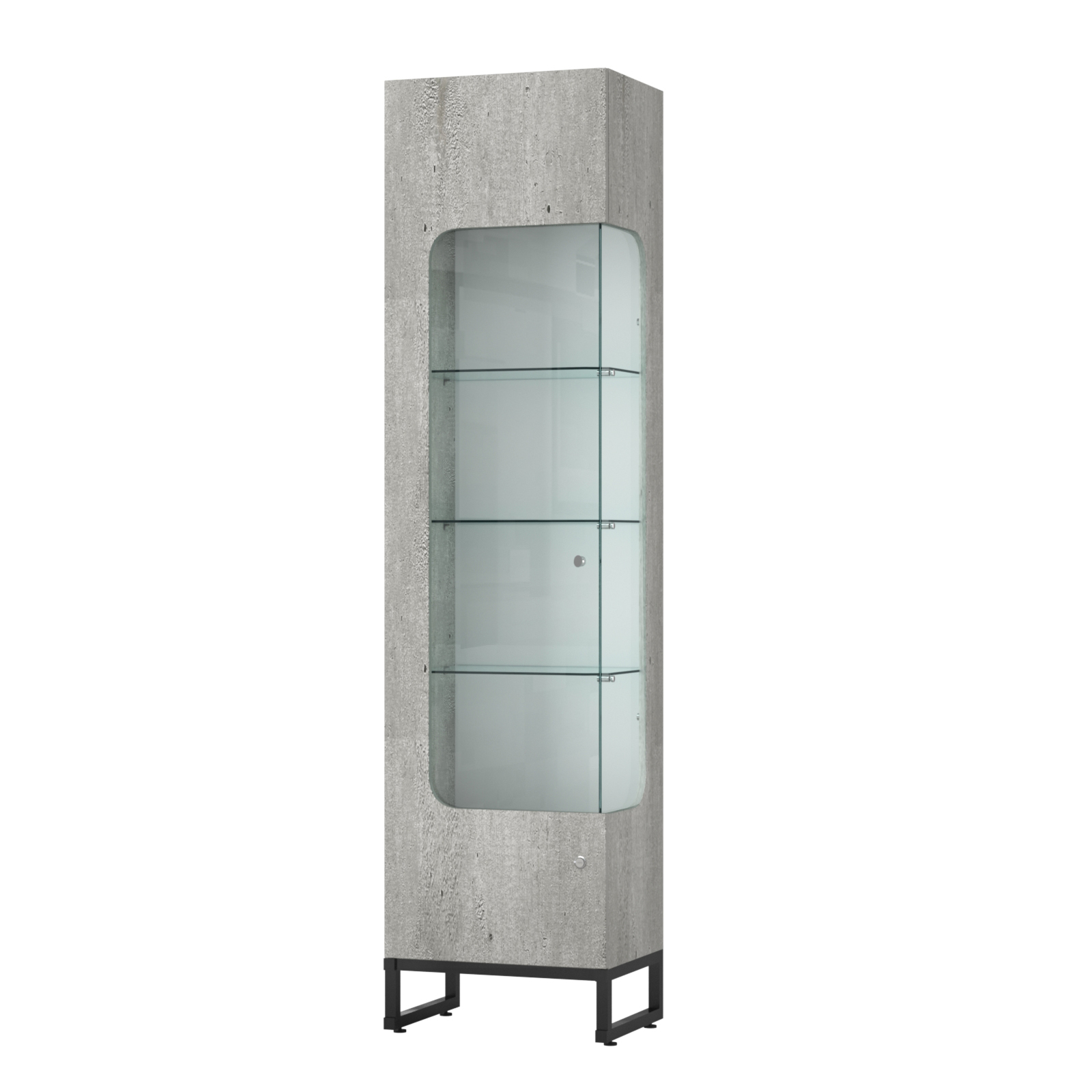 Витрина Монти №3-С правая Метрополитан Грей