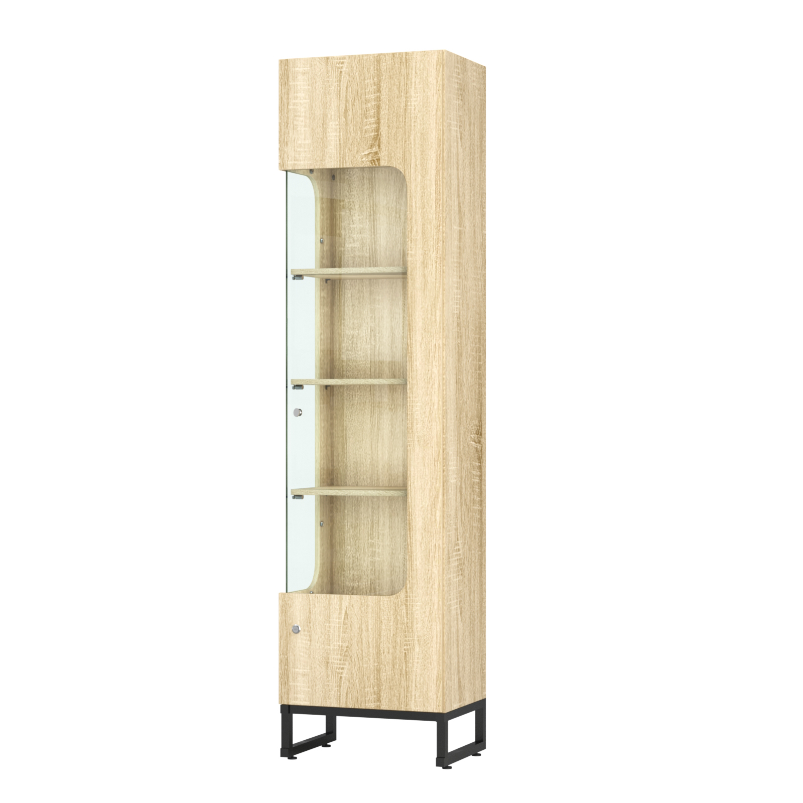 Витрина Монти №4 левая Дуб Сонома