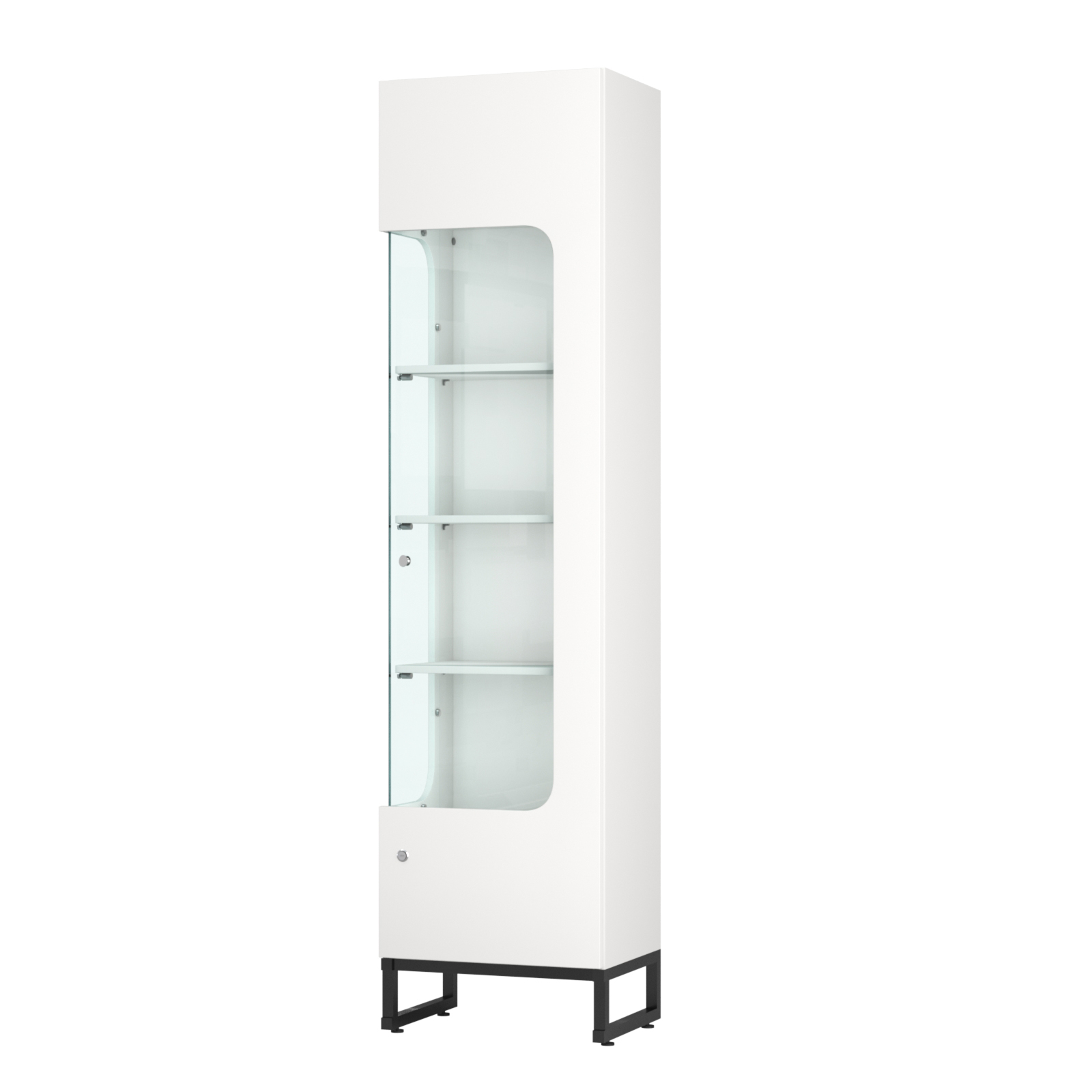 Витрина Монти №4 левая Белый