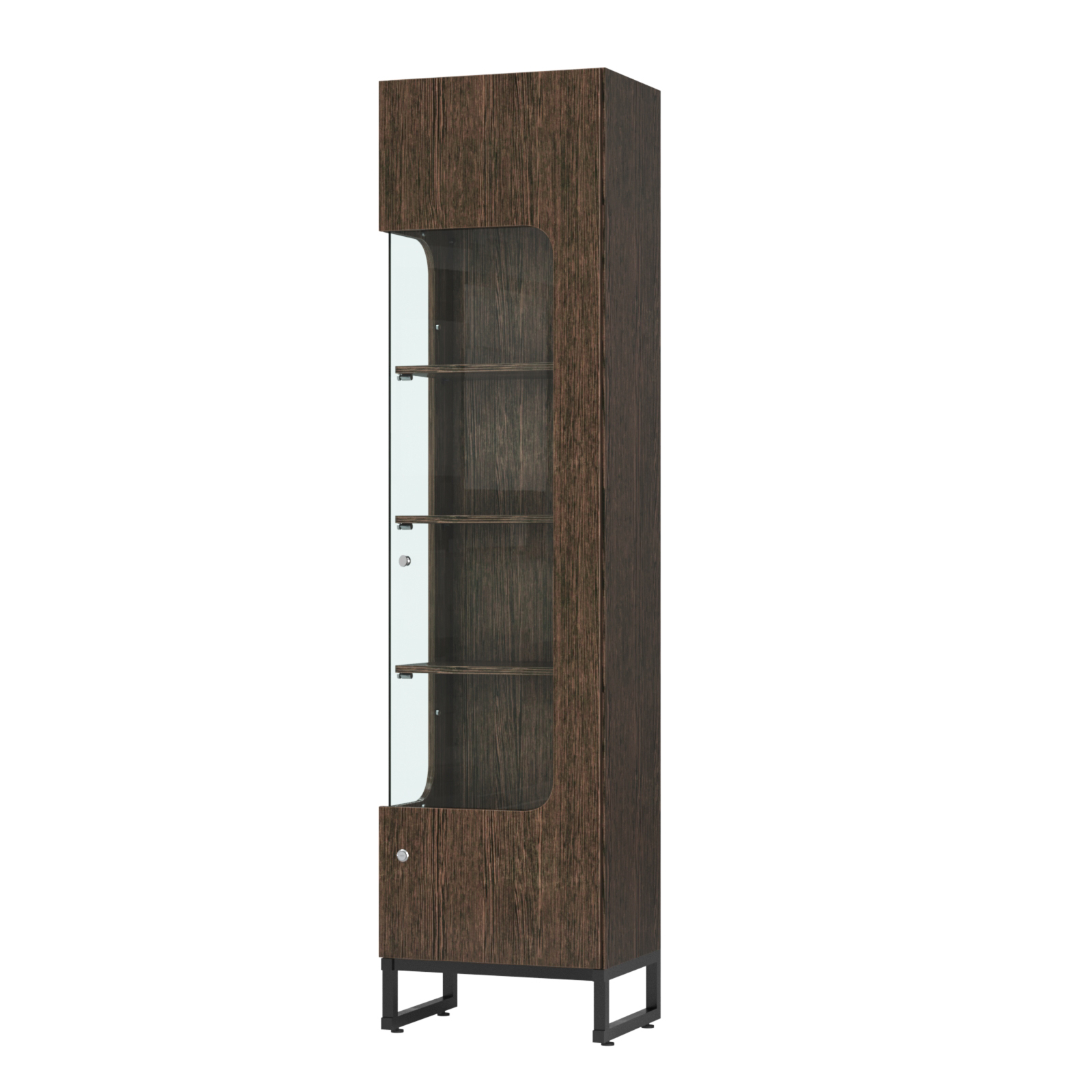 Витрина Монти №4 левая Дуб Венге