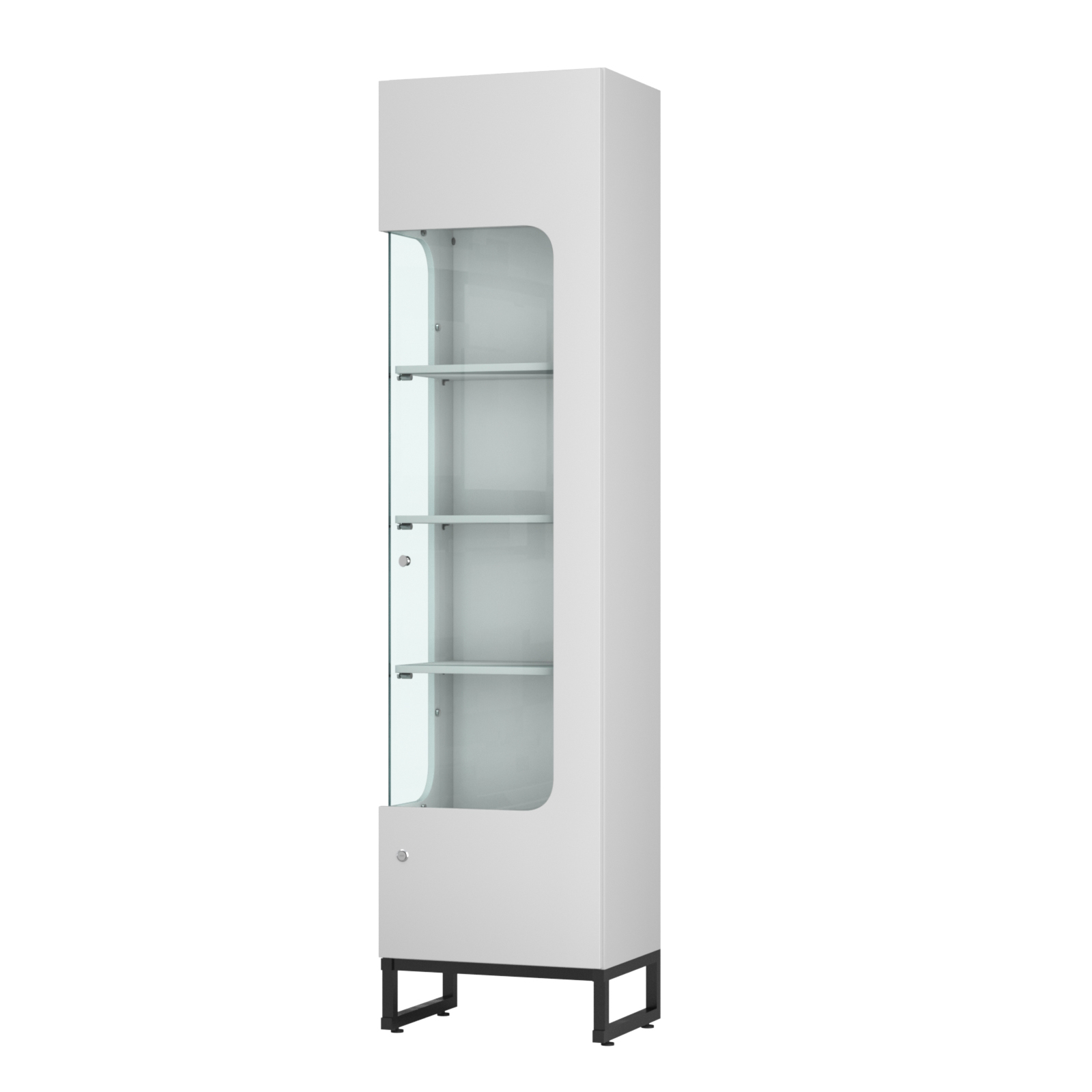 Витрина Монти №4 левая Серый