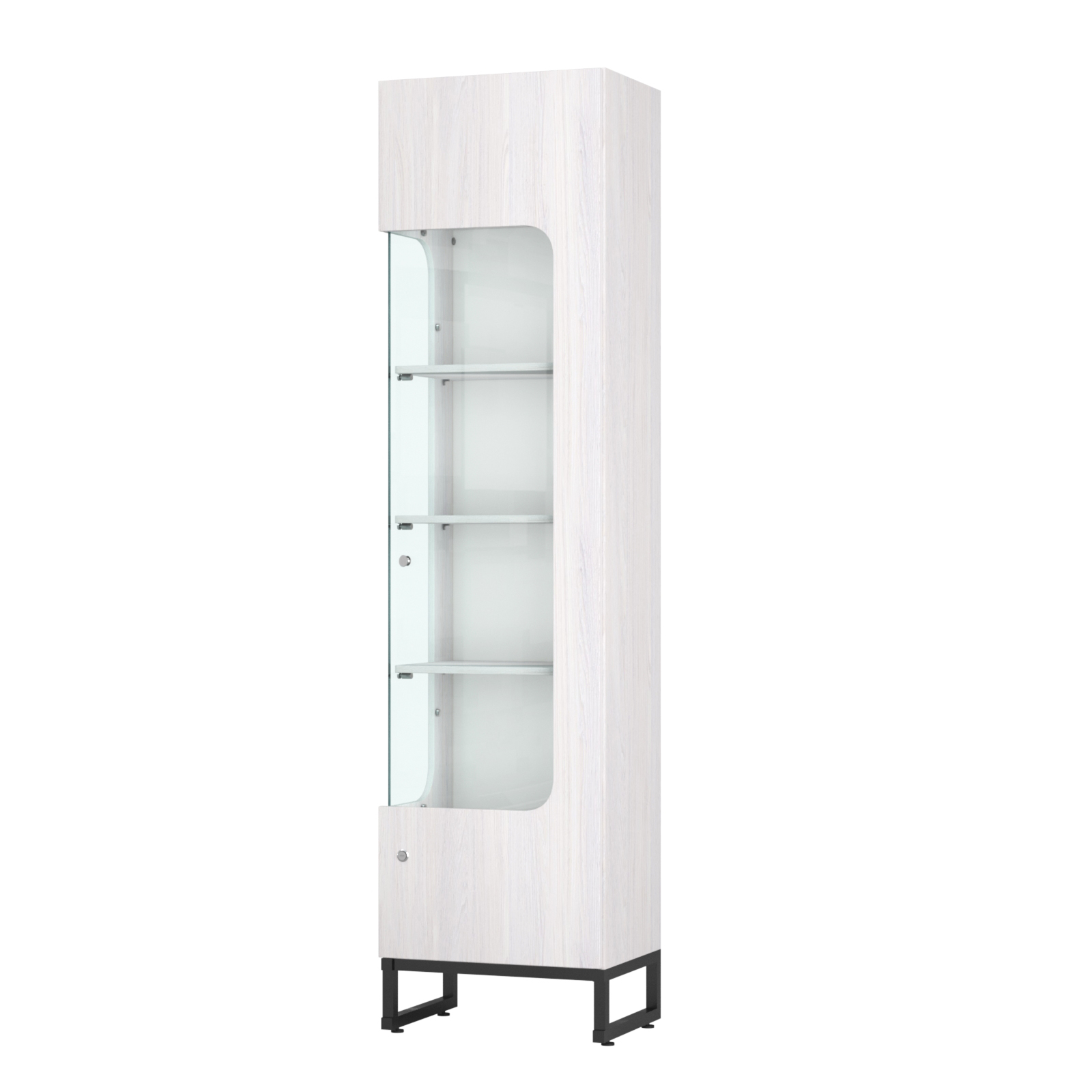 Витрина Монти №4 левая Ясень Анкор светлый