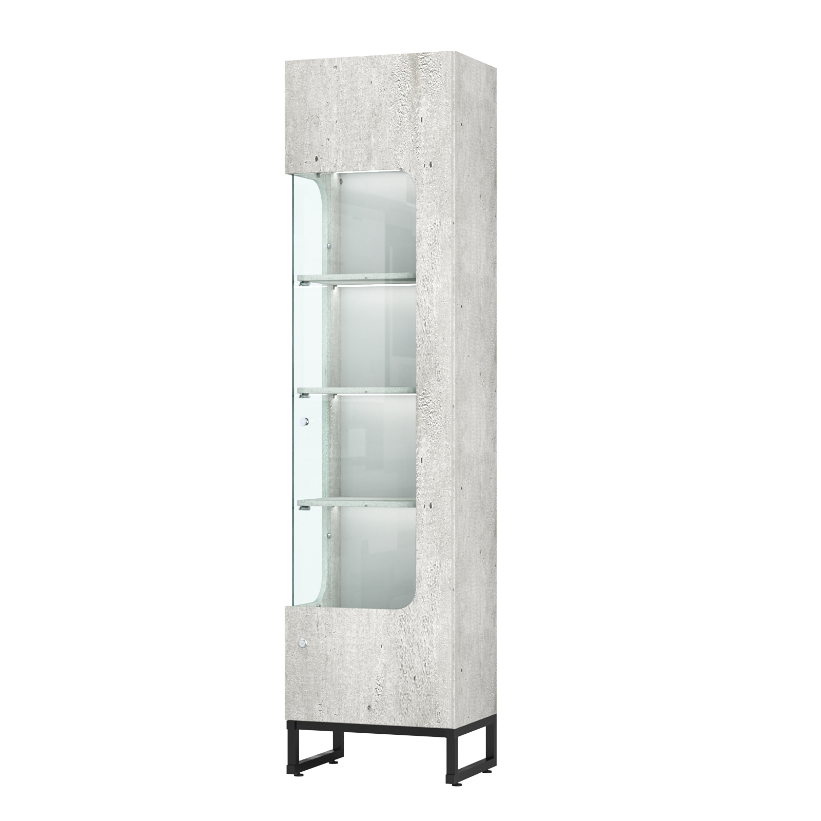 Витрина Монти №4-П левая Метрополитан Грей