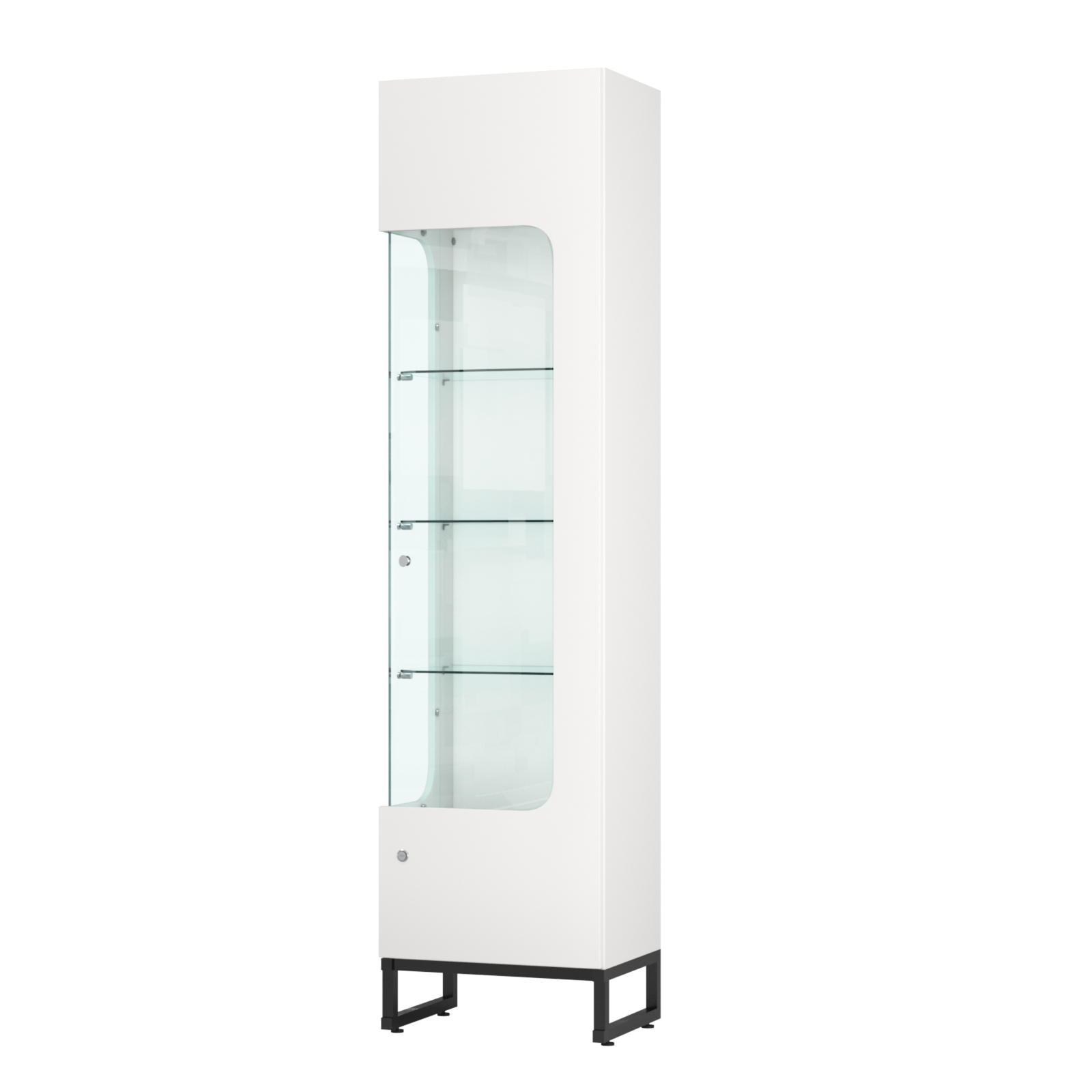 Витрина Монти №4-С левая Белый