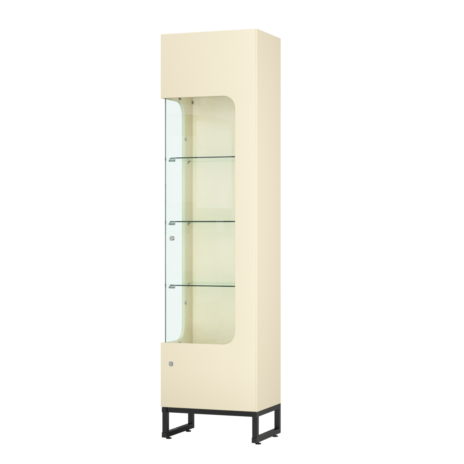 Витрина Монти №4-С левая Крем Вайс