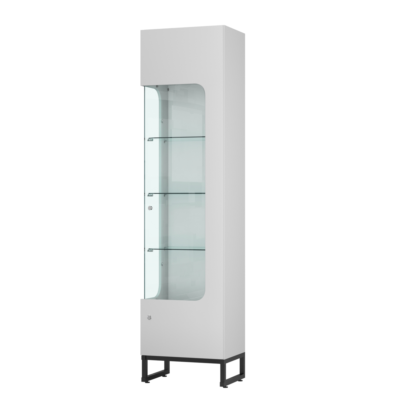 Витрина Монти №4-С левая Серый