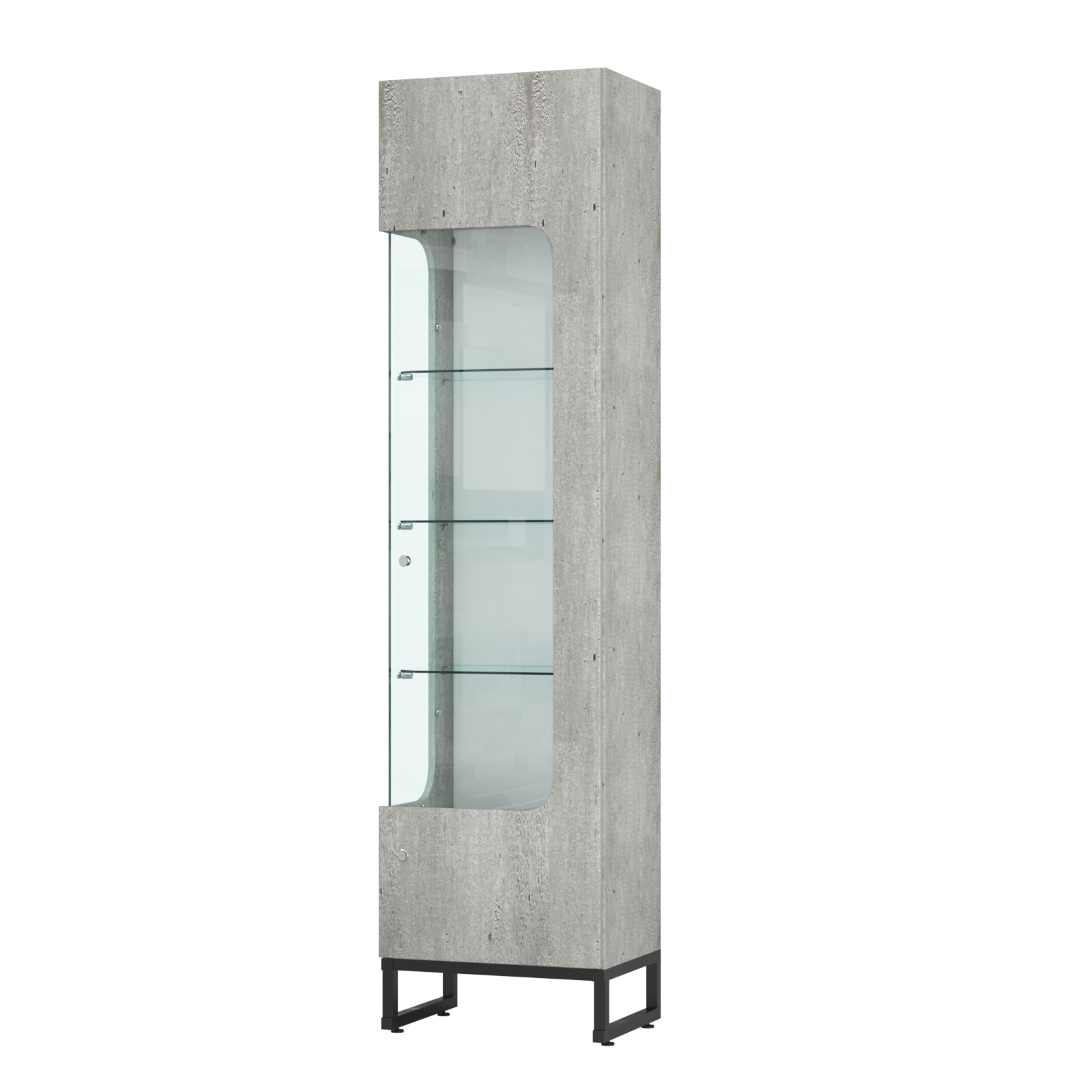 Витрина Монти №4-С левая Метрополитан Грей