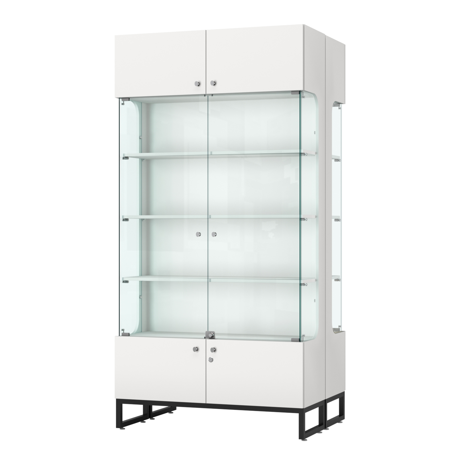 Витрина Монти №5 двусторонняя Белый