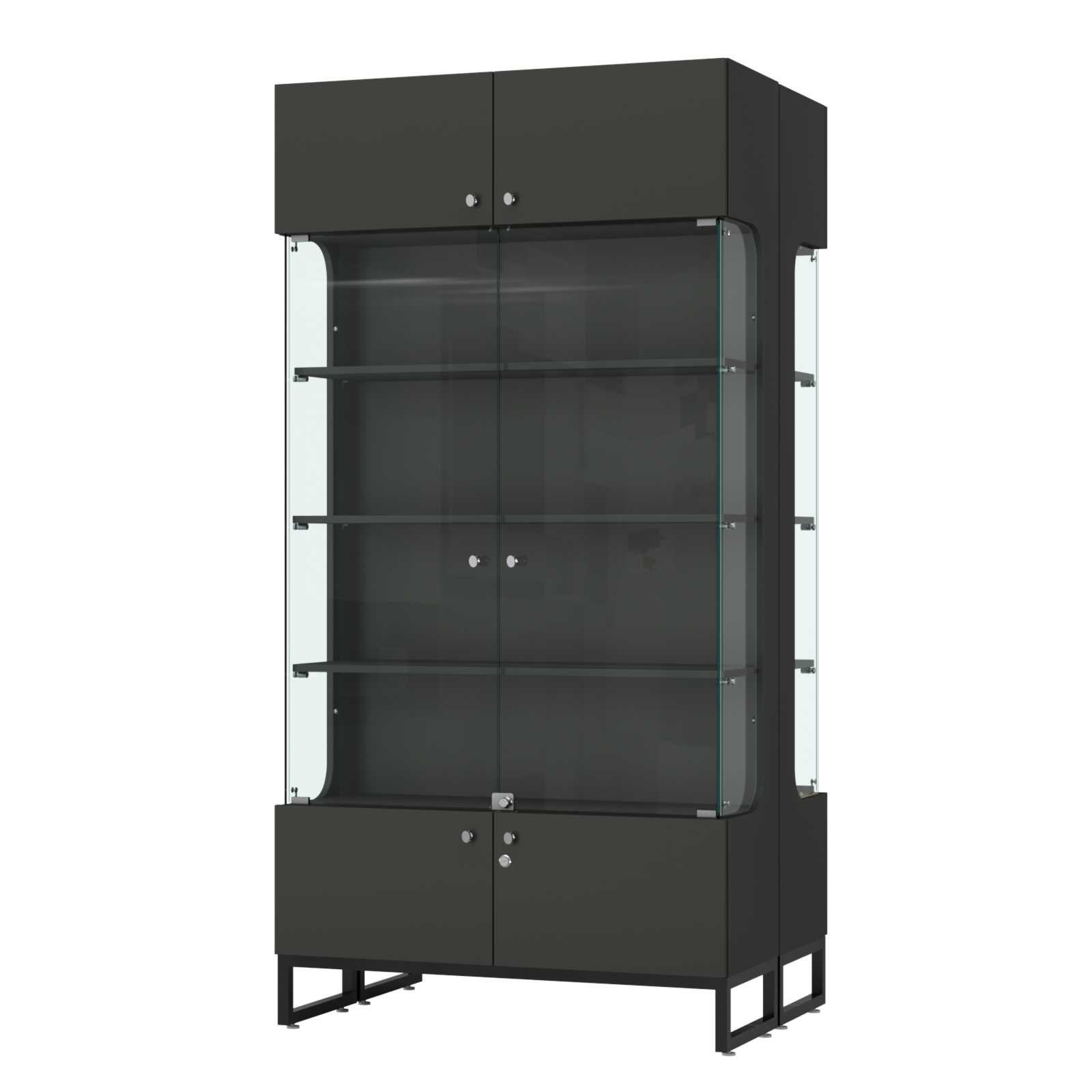 Витрина Монти №5 двусторонняя Черный