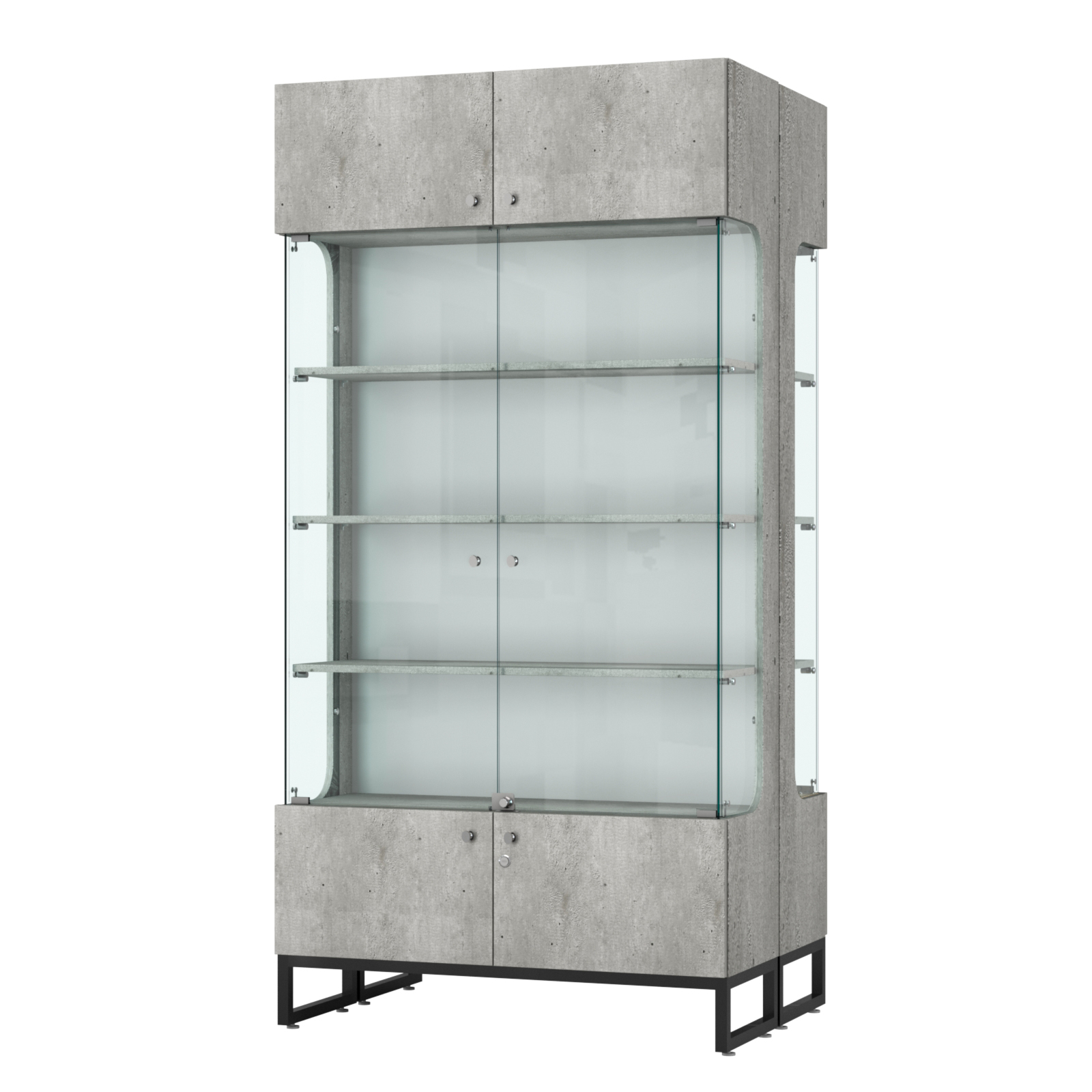 Витрина Монти №5 двусторонняя Метрополитан Грей