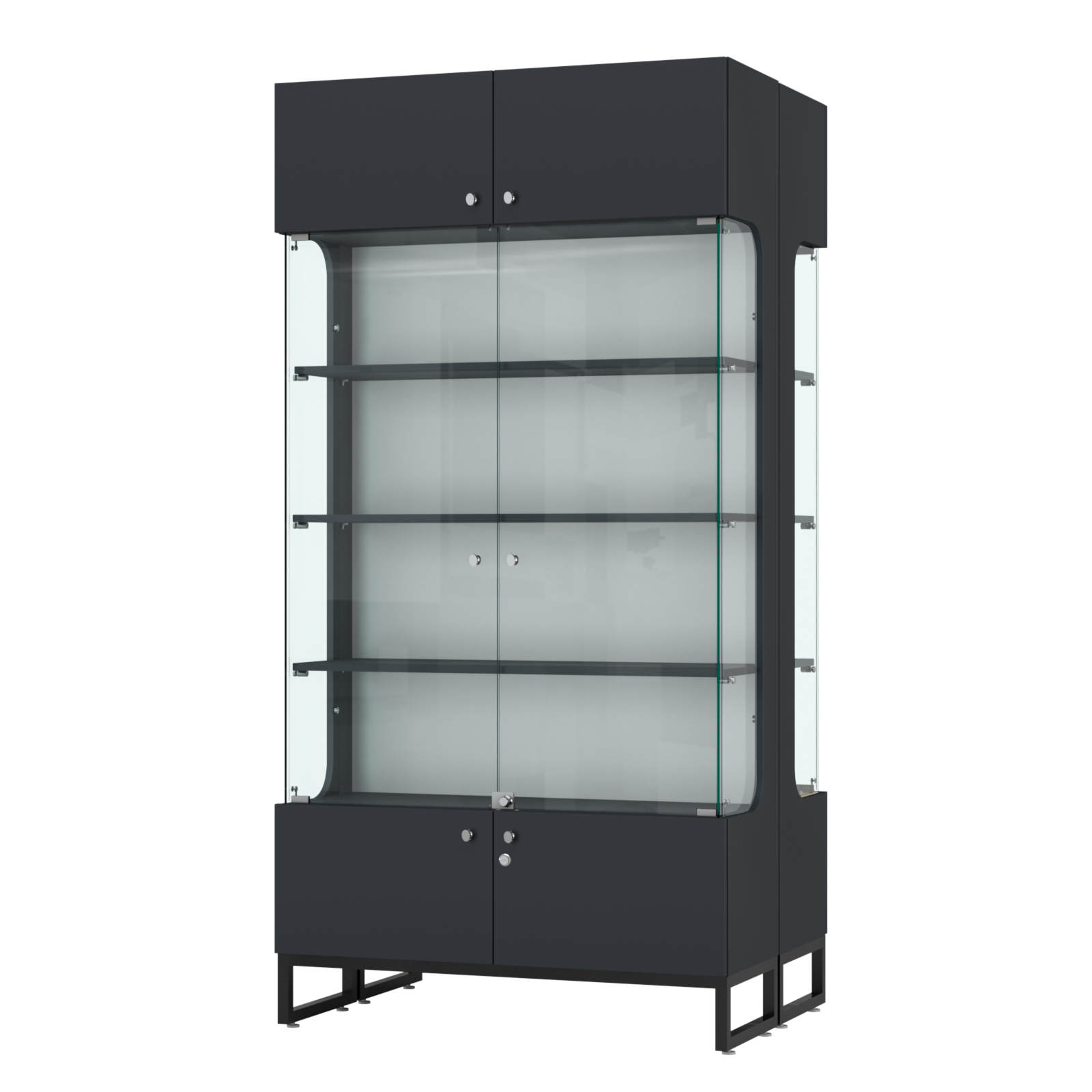 Витрина Монти №5 двусторонняя Антрацит