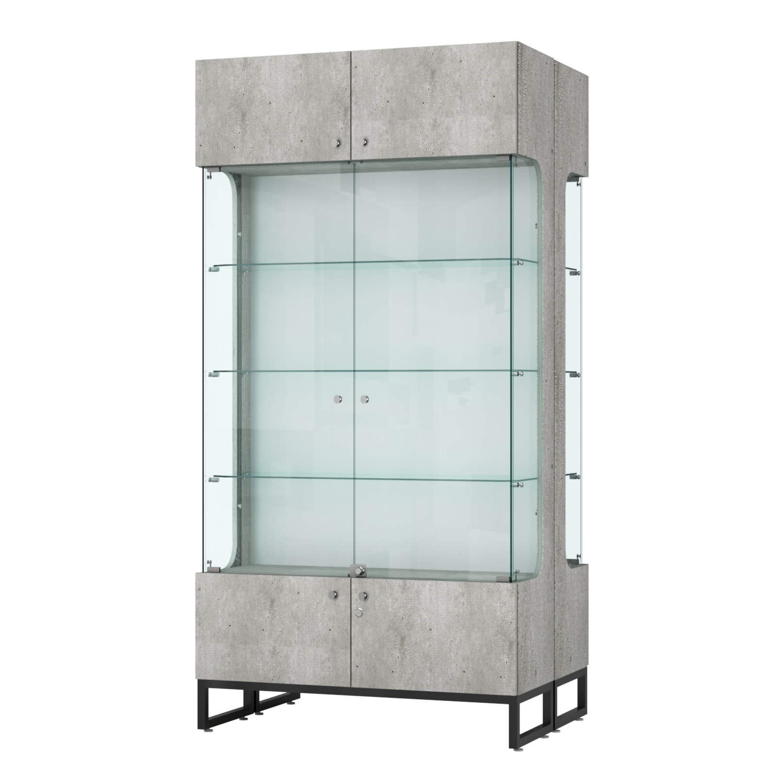 Витрина Монти №5-С двусторонняя Метрополитан Грей