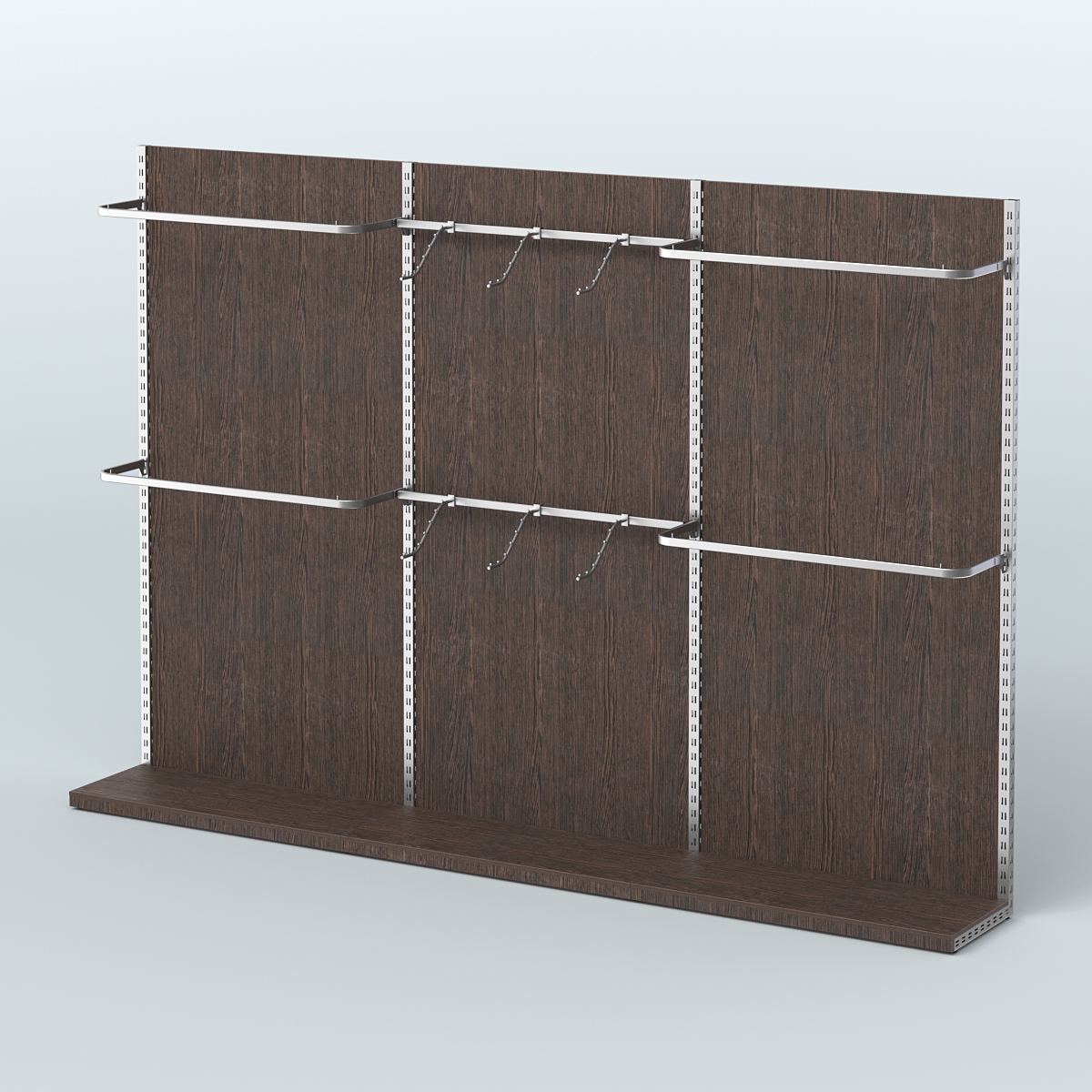 Система ЭЛЕГАНТ №1 пристенная с ДСП (3600 мм) Дуб Венге