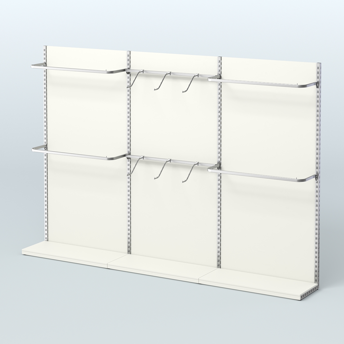 Система ЭЛЕГАНТ №1 пристенная с ДСП (3600 мм) Белый