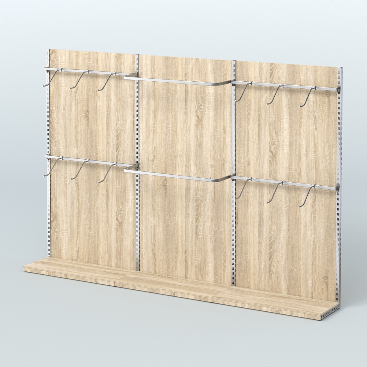 Система ЭЛЕГАНТ №2 пристенная с ДСП (3600 мм) Дуб Сонома