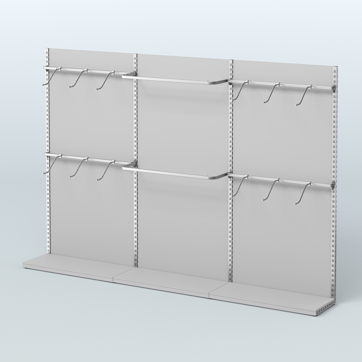 Система ЭЛЕГАНТ №2 пристенная с ДСП (3600 мм) Серый