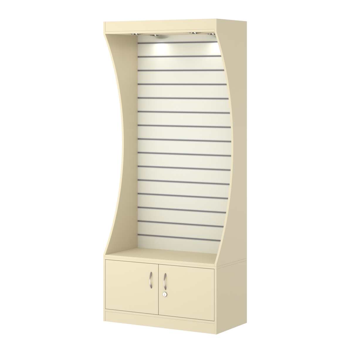 Стеллаж Гарант №3-2-900 Крем Вайс + Белый