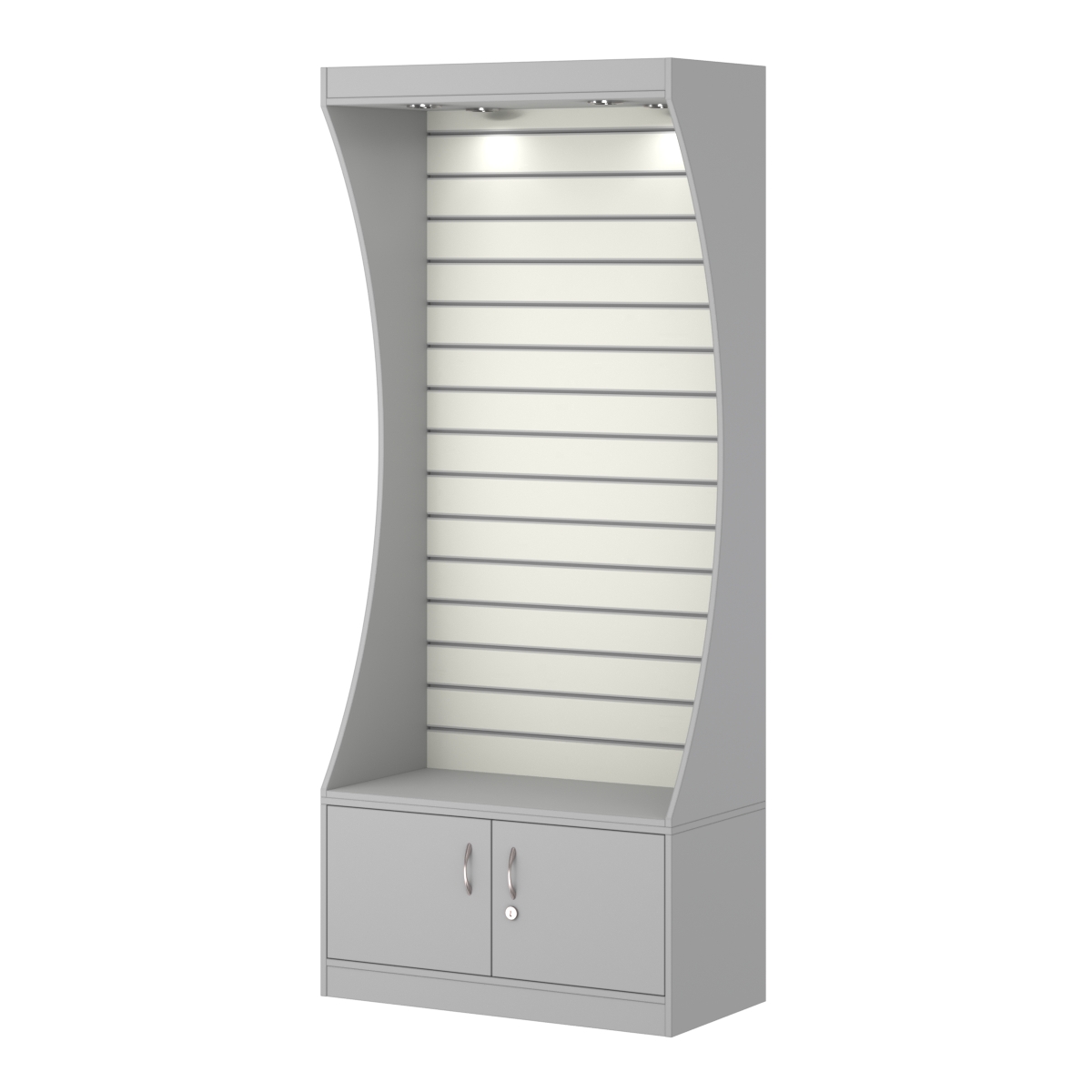 Стеллаж Гарант №3-2-900 Серый + Белый