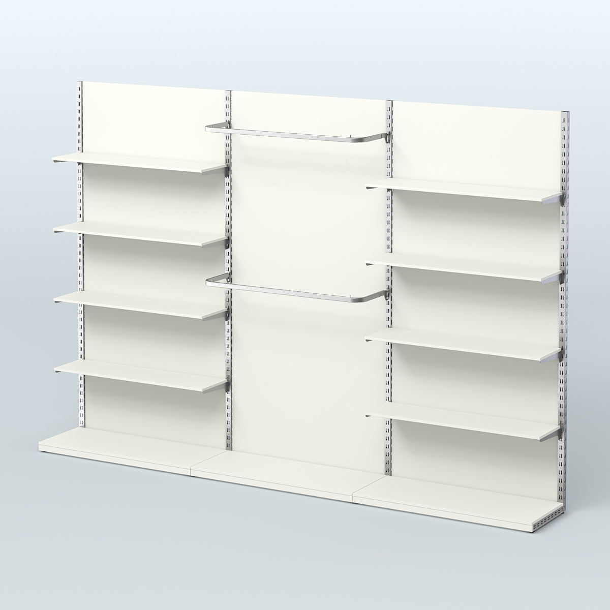 Система ЭЛЕГАНТ №5 пристенная с ДСП (3600 мм) Белый