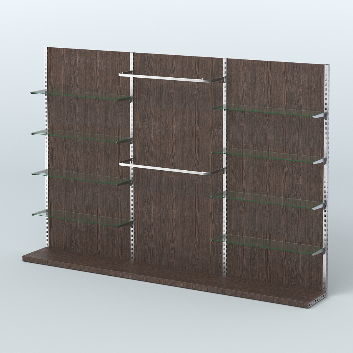 Система ЭЛЕГАНТ №6 пристенная с ДСП (3600 мм) Дуб Венге