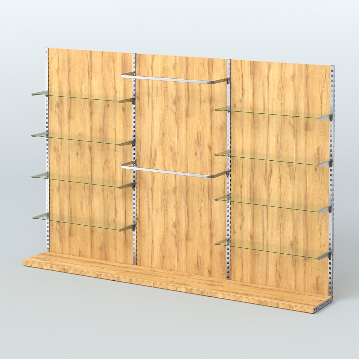 Система ЭЛЕГАНТ №6 пристенная с ДСП (3600 мм) Дуб Золотистый