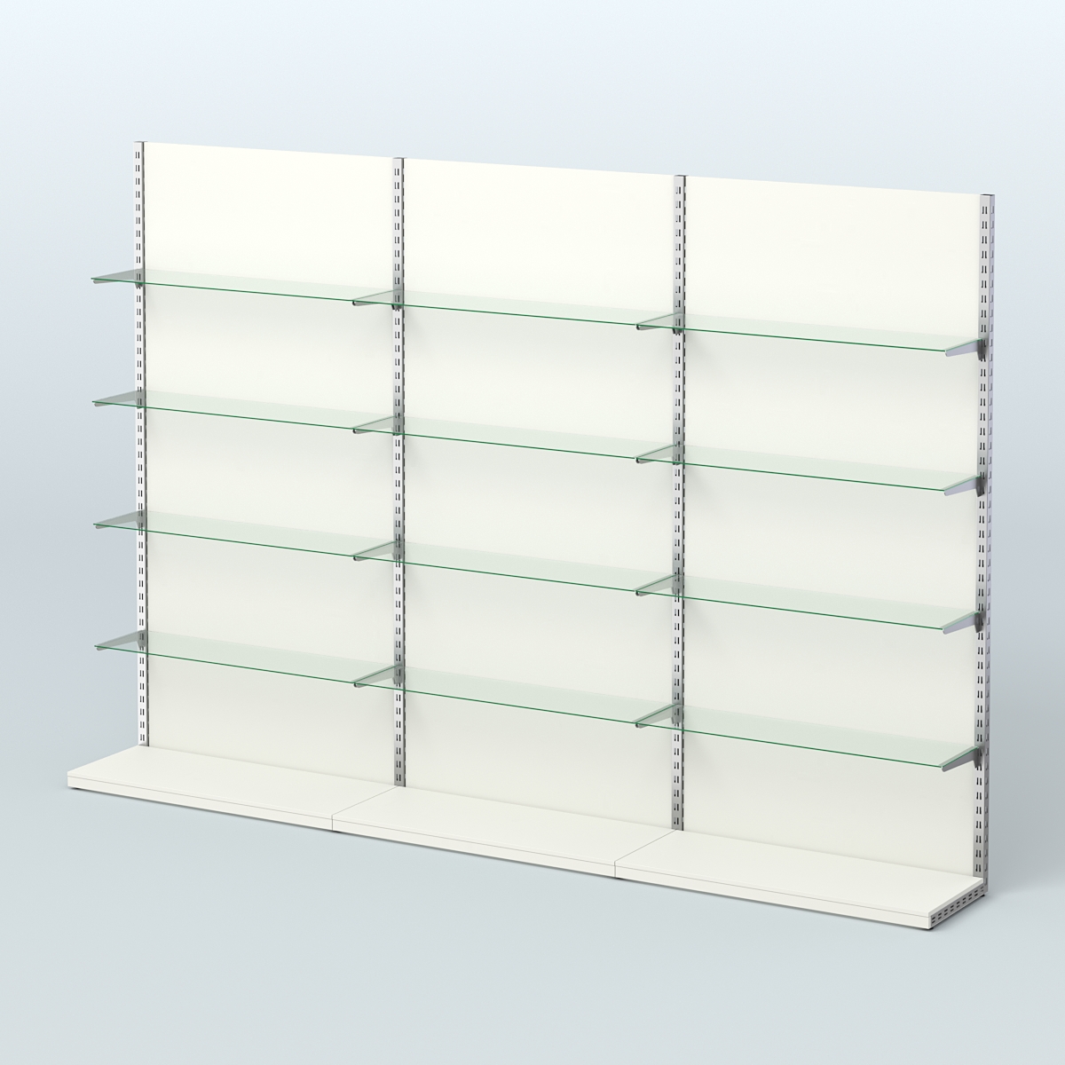 Система ЭЛЕГАНТ №8 пристенная с ДСП (3600 мм) Белый