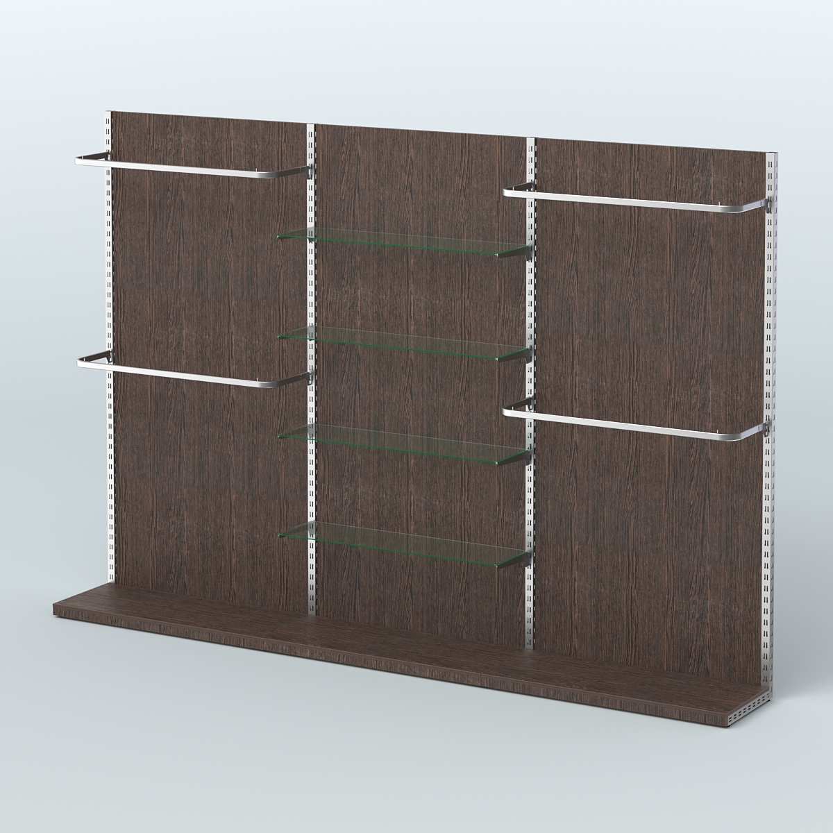 Система ЭЛЕГАНТ №11 пристенная с ДСП (3600 мм) Дуб Венге