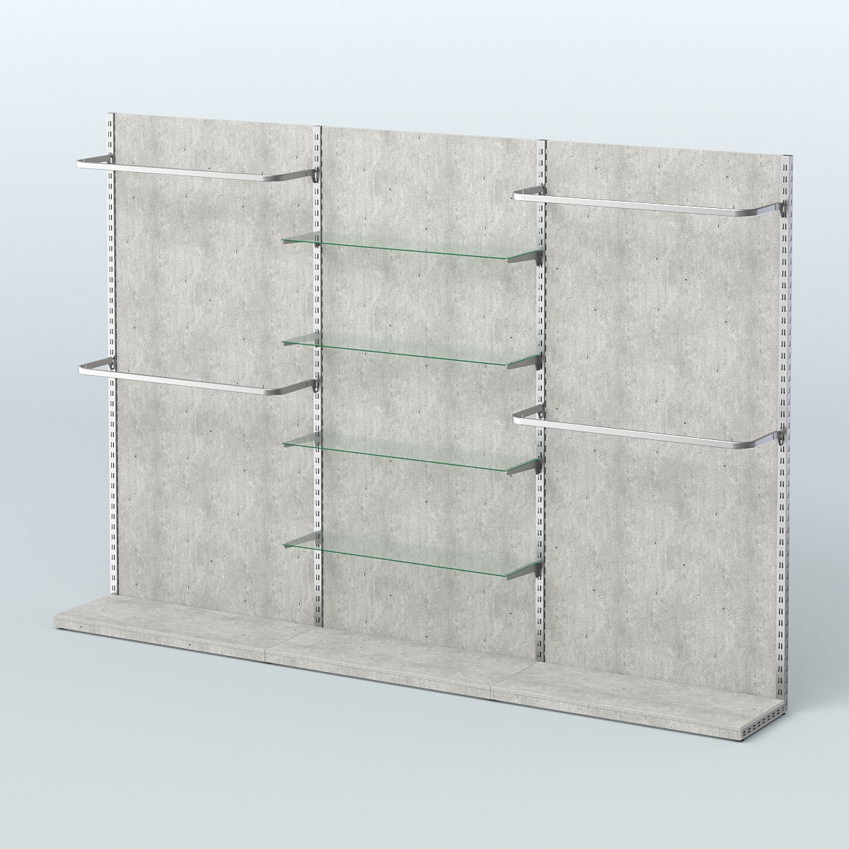 Система ЭЛЕГАНТ №11 пристенная с ДСП (3600 мм) Метрополитан Грей