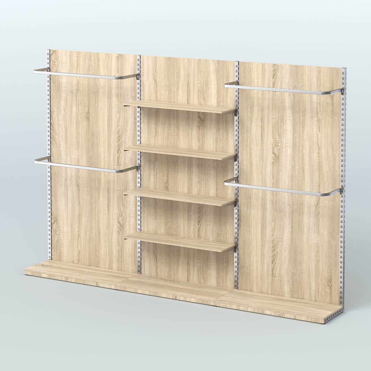 Система ЭЛЕГАНТ №12 пристенная с ДСП (3600 мм) Дуб Сонома