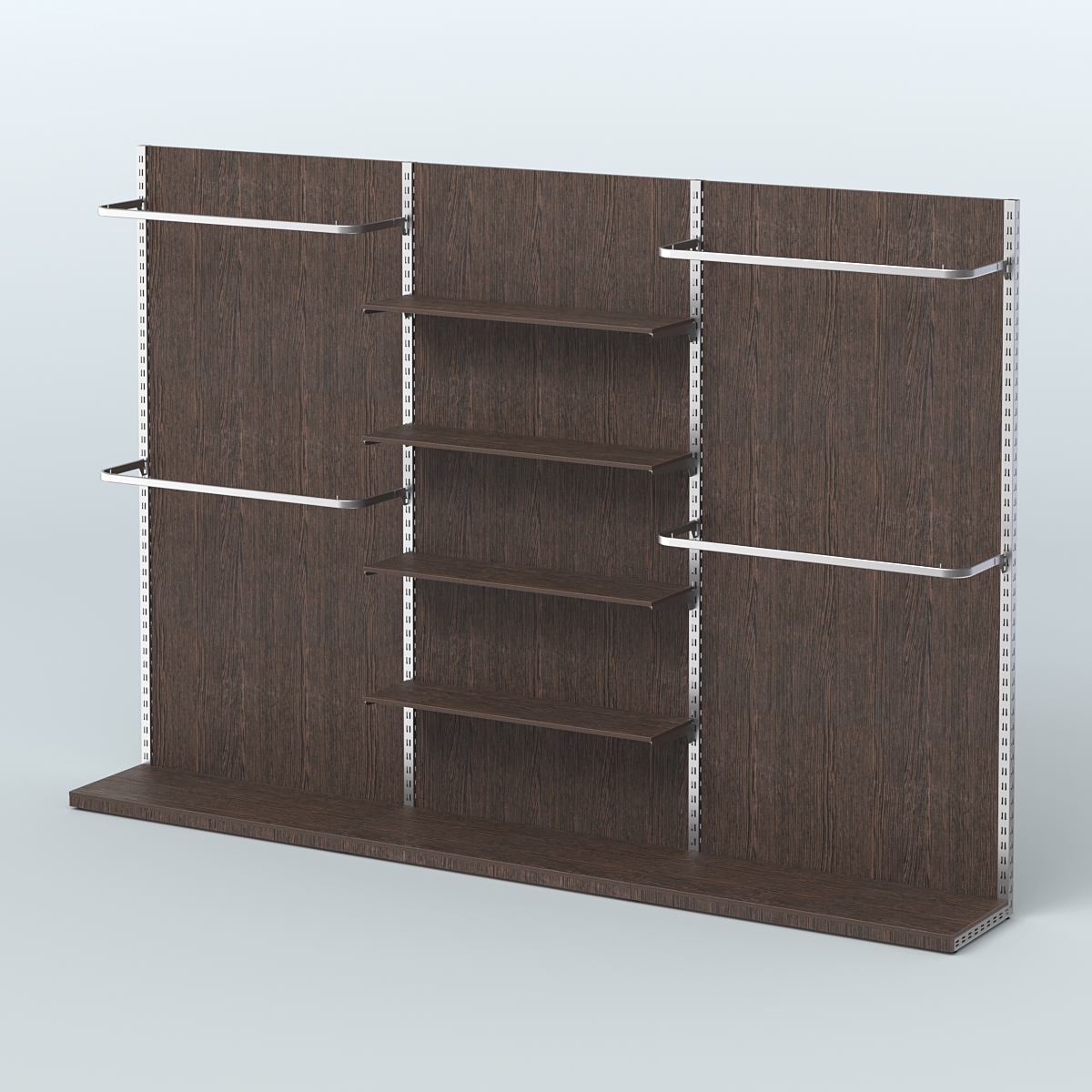 Система ЭЛЕГАНТ №12 пристенная с ДСП (3600 мм) Дуб Венге