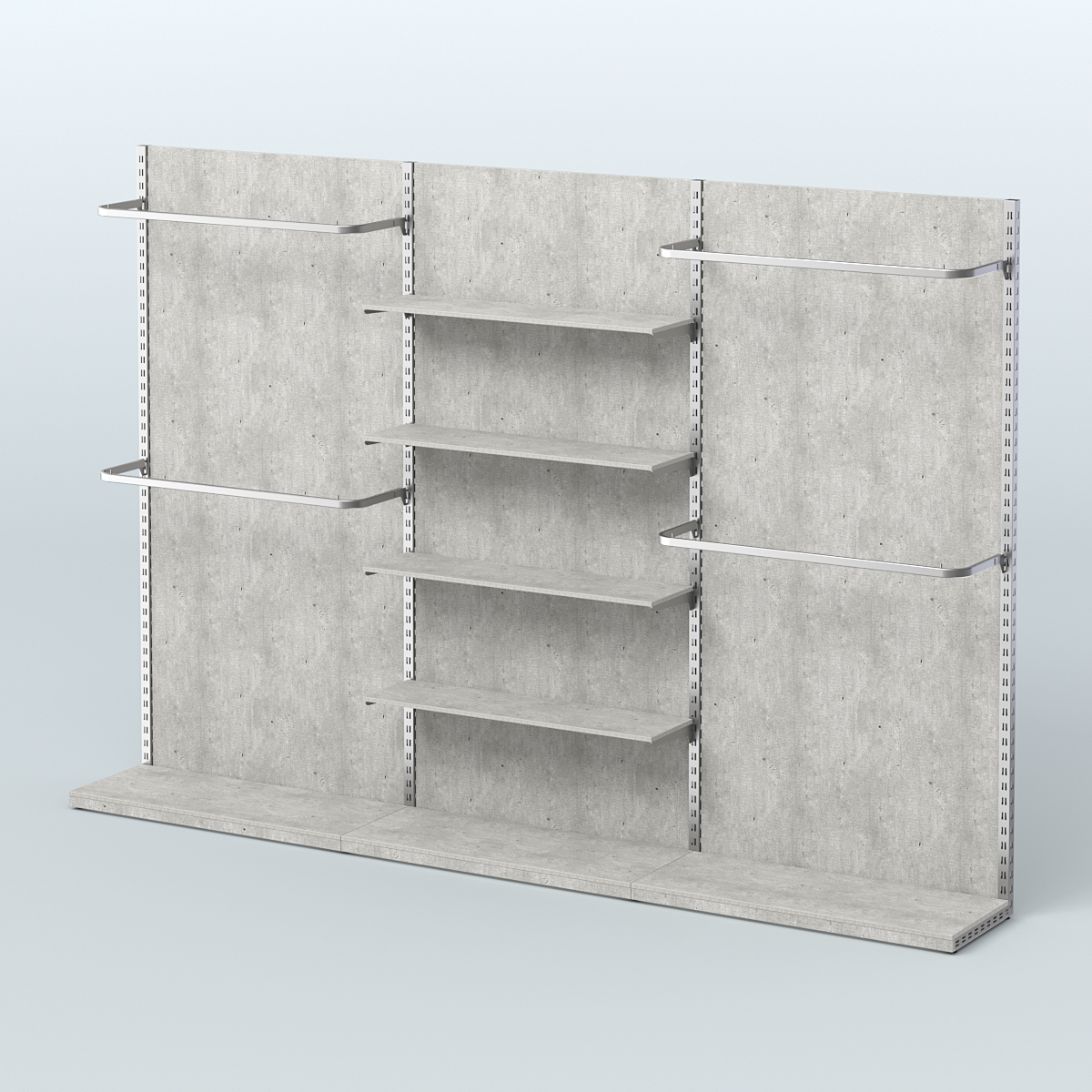 Система ЭЛЕГАНТ №12 пристенная с ДСП (3600 мм) Метрополитан Грей