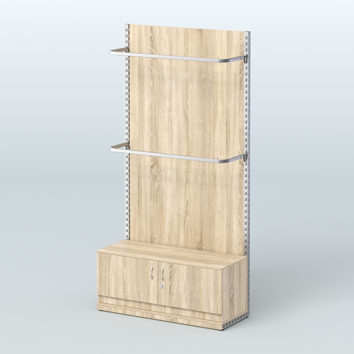 Система ЭЛЕГАНТ №2 с ДСП и тумбой T21 (1200 мм) Дуб сонома